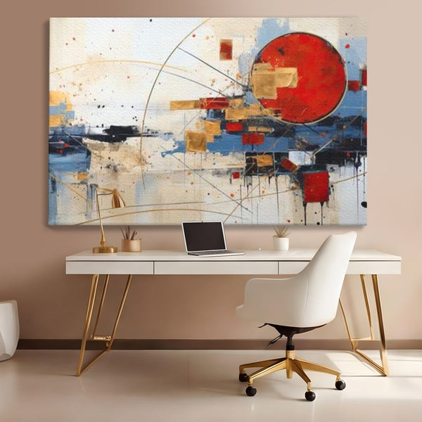 Tablou Canvas Premium, LuxCanva® J1024, Dansul Planetei Rosii, Impact, Conexiuni, Fascinatie, Orbita, Expansiune, Evolutie, Planete, Cosmos, Astral, Living, Dormitor