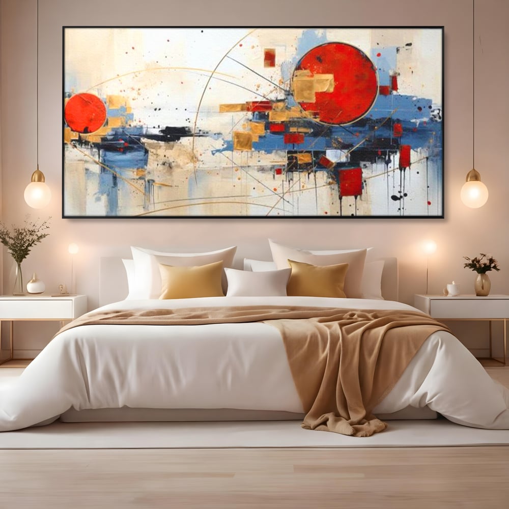 Tablou Canvas Premium, LuxCanva® J1024, Dansul Planetei Rosii, Impact, Conexiuni, Fascinatie, Orbita, Expansiune, Evolutie, Planete, Cosmos, Astral, Living, Dormitor