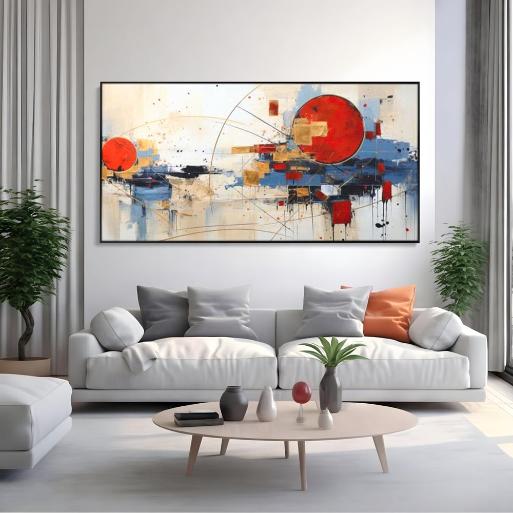 Tablou Canvas Premium, LuxCanva® J1024, Dansul Planetei Rosii, Impact, Conexiuni, Fascinatie, Orbita, Expansiune, Evolutie, Planete, Cosmos, Astral, Living, Dormitor