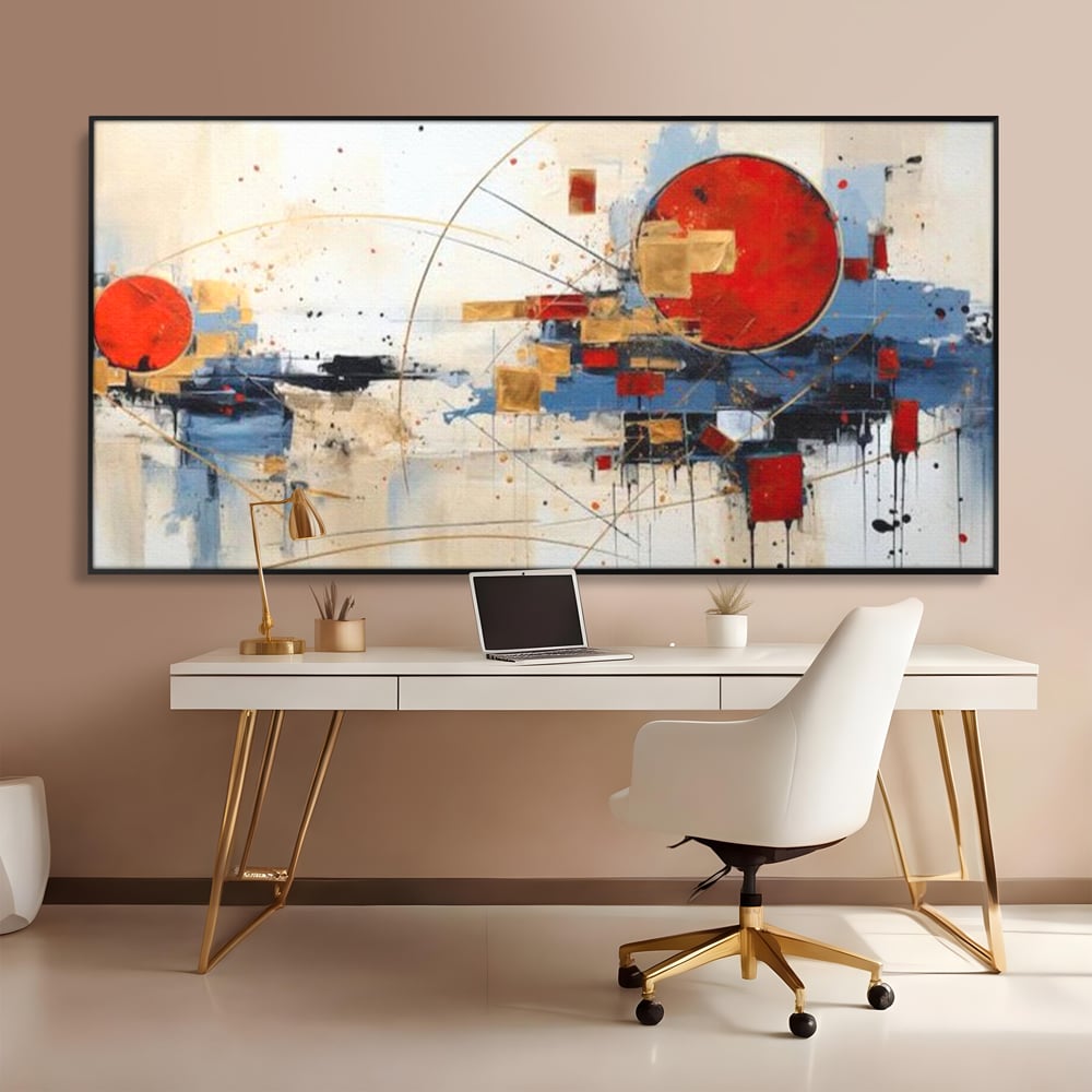 Tablou Canvas Premium, LuxCanva® J1024, Dansul Planetei Rosii, Impact, Conexiuni, Fascinatie, Orbita, Expansiune, Evolutie, Planete, Cosmos, Astral, Living, Dormitor