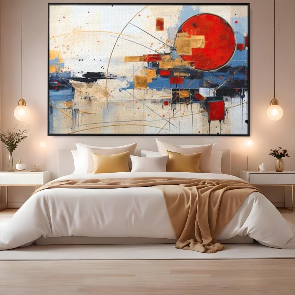 Tablou Canvas Premium, LuxCanva® J1024, Dansul Planetei Rosii, Impact, Conexiuni, Fascinatie, Orbita, Expansiune, Evolutie, Planete, Cosmos, Astral, Living, Dormitor