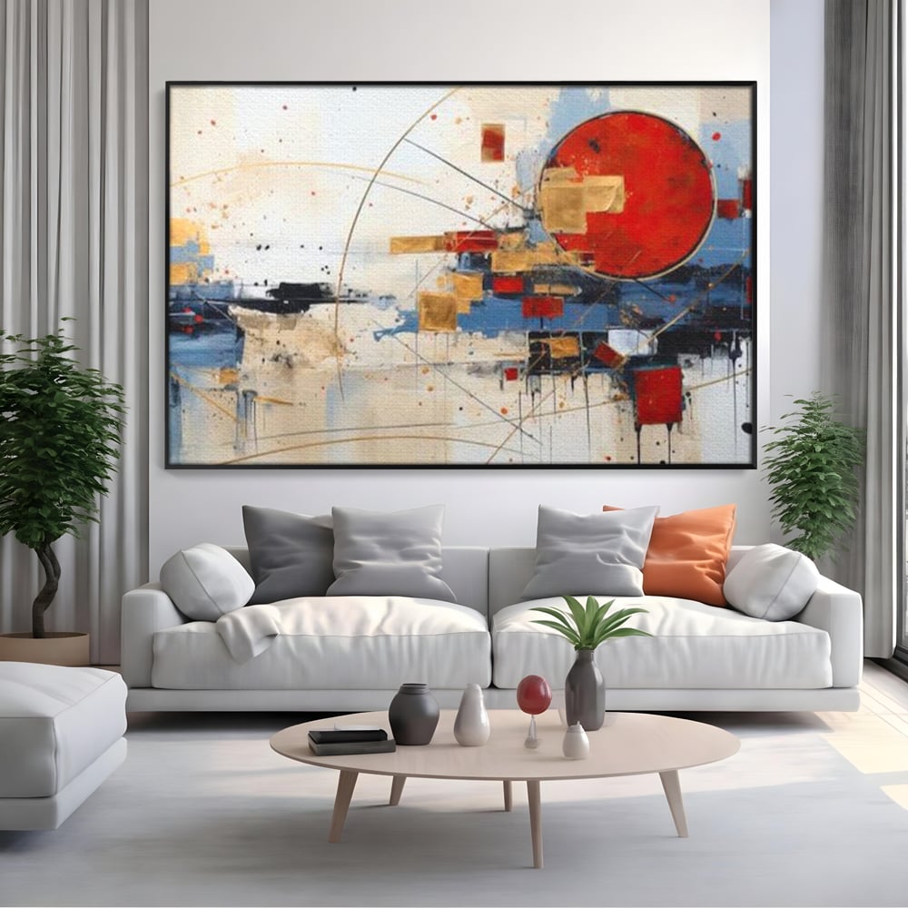 Tablou Canvas Premium, LuxCanva® J1024, Dansul Planetei Rosii, Impact, Conexiuni, Fascinatie, Orbita, Expansiune, Evolutie, Planete, Cosmos, Astral, Living, Dormitor