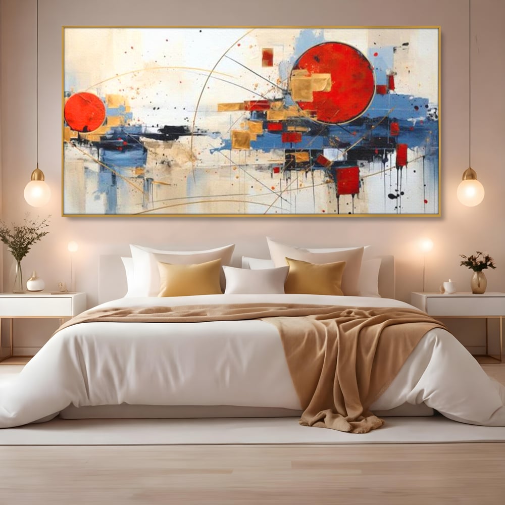 Tablou Canvas Premium, LuxCanva® J1024, Dansul Planetei Rosii, Impact, Conexiuni, Fascinatie, Orbita, Expansiune, Evolutie, Planete, Cosmos, Astral, Living, Dormitor