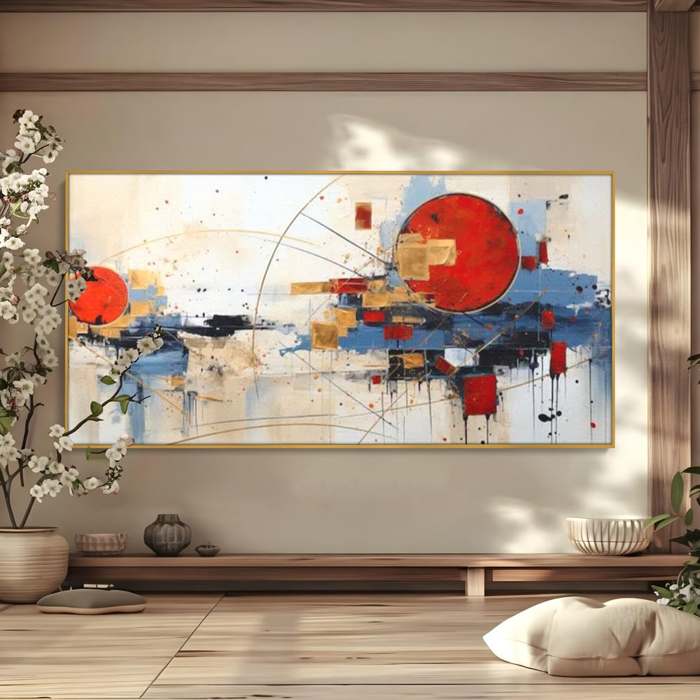 Tablou Canvas Premium, LuxCanva® J1024, Dansul Planetei Rosii, Impact, Conexiuni, Fascinatie, Orbita, Expansiune, Evolutie, Planete, Cosmos, Astral, Living, Dormitor