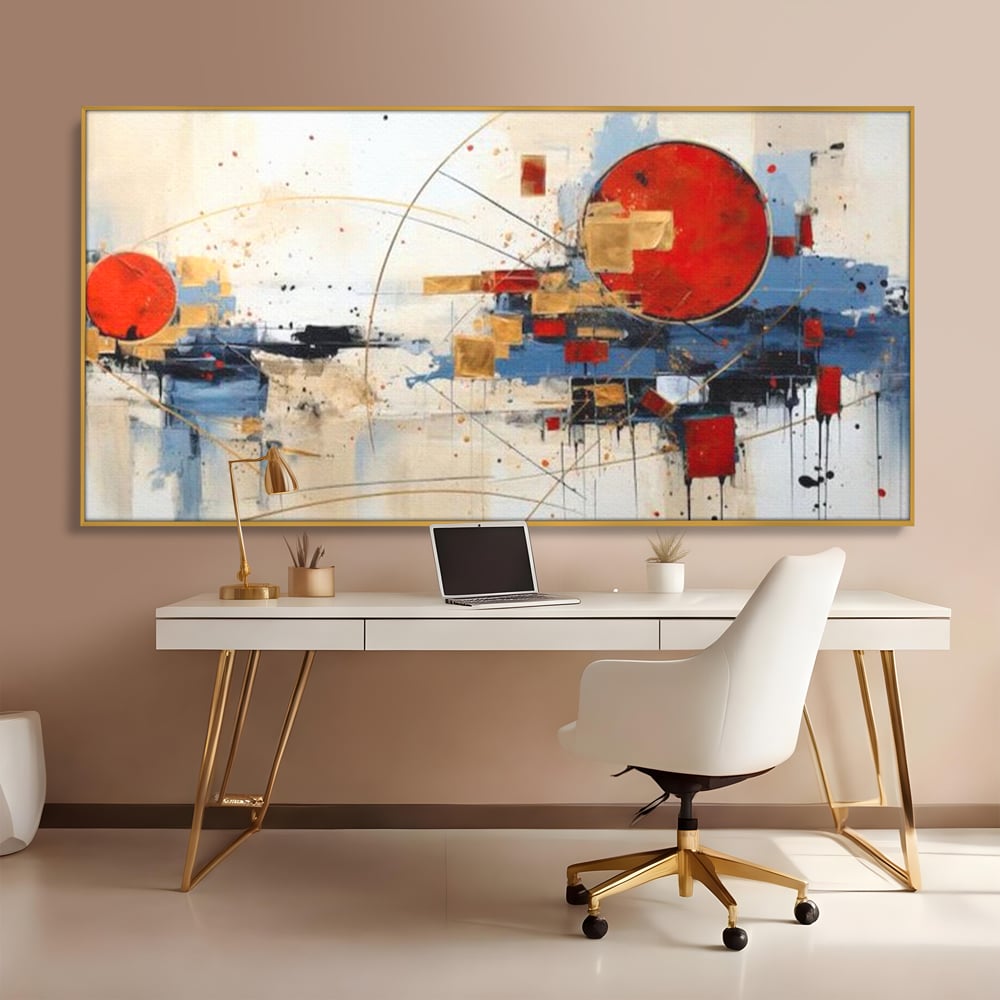 Tablou Canvas Premium, LuxCanva® J1024, Dansul Planetei Rosii, Impact, Conexiuni, Fascinatie, Orbita, Expansiune, Evolutie, Planete, Cosmos, Astral, Living, Dormitor