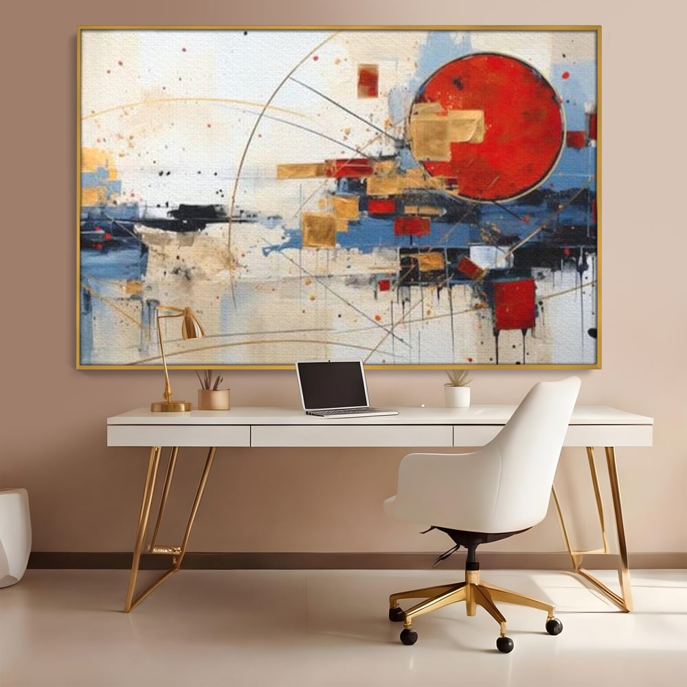 Tablou Canvas Premium, LuxCanva® J1024, Dansul Planetei Rosii, Impact, Conexiuni, Fascinatie, Orbita, Expansiune, Evolutie, Planete, Cosmos, Astral, Living, Dormitor