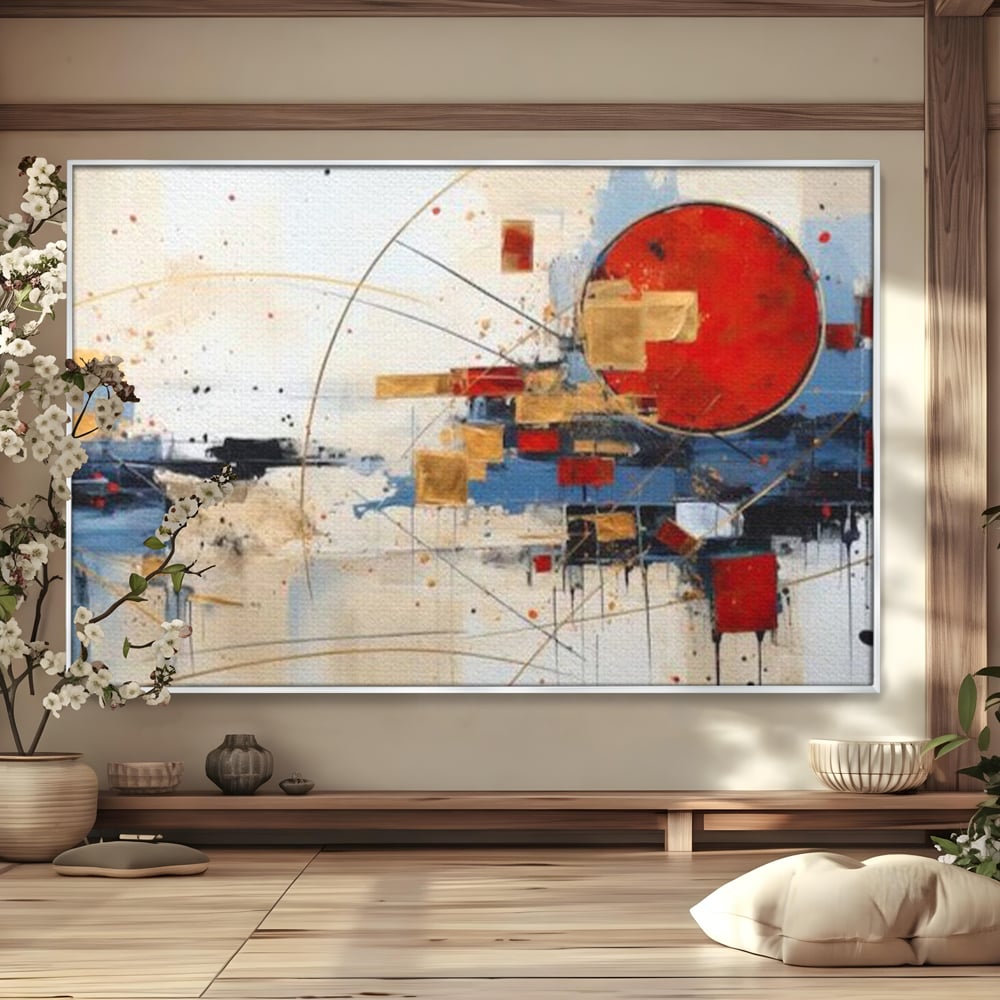 Tablou Canvas Premium, LuxCanva® J1024, Dansul Planetei Rosii, Impact, Conexiuni, Fascinatie, Orbita, Expansiune, Evolutie, Planete, Cosmos, Astral, Living, Dormitor