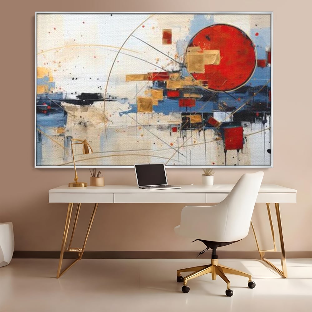 Tablou Canvas Premium, LuxCanva® J1024, Dansul Planetei Rosii, Impact, Conexiuni, Fascinatie, Orbita, Expansiune, Evolutie, Planete, Cosmos, Astral, Living, Dormitor