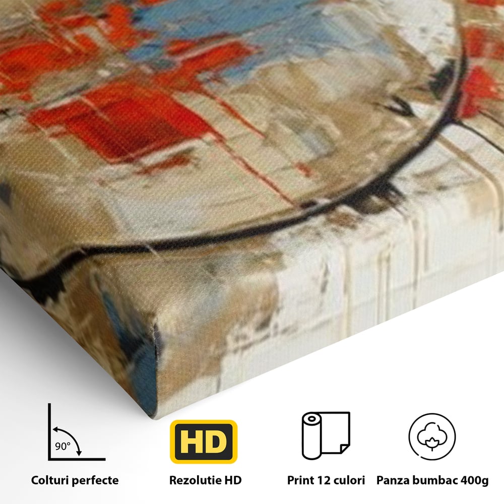 Leinwand Wandkunst Premium, LuxCanva® J1031, Atem der Erde, Erde atmet, Bruch, Landschaft, Wiederaufbau, Sonnenuntergang, Kollision, Wind, Feuer, Genesis, Wellen, Klippen, Wohnen, Schlafzimmer