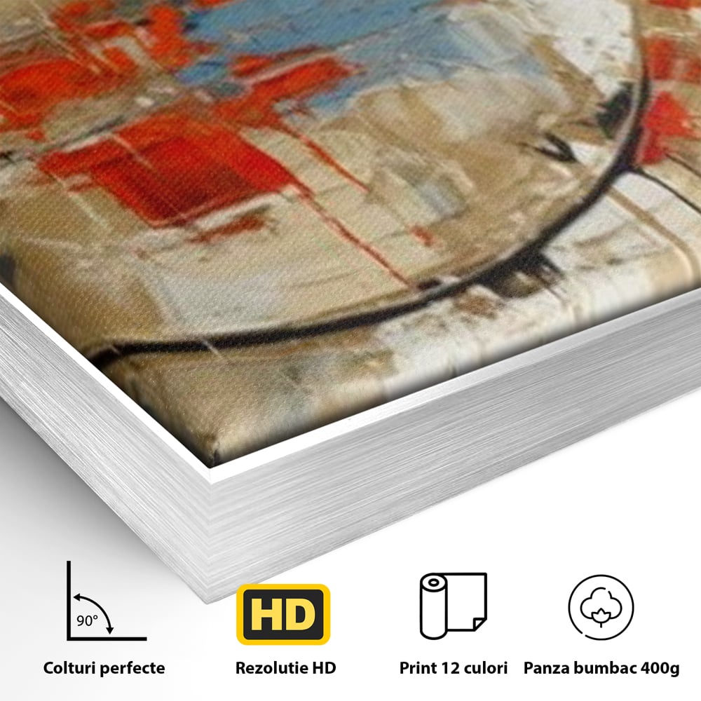 Leinwand Wandkunst Premium, LuxCanva® J1031, Atem der Erde, Erde atmet, Bruch, Landschaft, Wiederaufbau, Sonnenuntergang, Kollision, Wind, Feuer, Genesis, Wellen, Klippen, Wohnen, Schlafzimmer