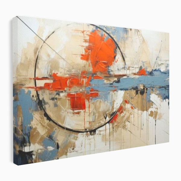 Leinwand Wandkunst Premium, LuxCanva® J1031, Atem der Erde, Erde atmet, Bruch, Landschaft, Wiederaufbau, Sonnenuntergang, Kollision, Wind, Feuer, Genesis, Wellen, Klippen, Wohnen, Schlafzimmer