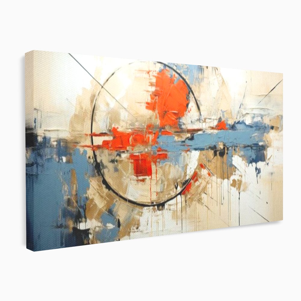 Leinwand Wandkunst Premium, LuxCanva® J1031, Atem der Erde, Erde atmet, Bruch, Landschaft, Wiederaufbau, Sonnenuntergang, Kollision, Wind, Feuer, Genesis, Wellen, Klippen, Wohnen, Schlafzimmer