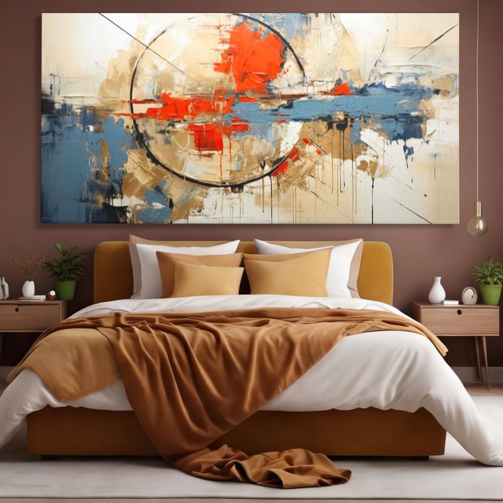 Leinwand Wandkunst Premium, LuxCanva® J1031, Atem der Erde, Erde atmet, Bruch, Landschaft, Wiederaufbau, Sonnenuntergang, Kollision, Wind, Feuer, Genesis, Wellen, Klippen, Wohnen, Schlafzimmer