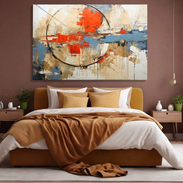 Leinwand Wandkunst Premium, LuxCanva® J1031, Atem der Erde, Erde atmet, Bruch, Landschaft, Wiederaufbau, Sonnenuntergang, Kollision, Wind, Feuer, Genesis, Wellen, Klippen, Wohnen, Schlafzimmer