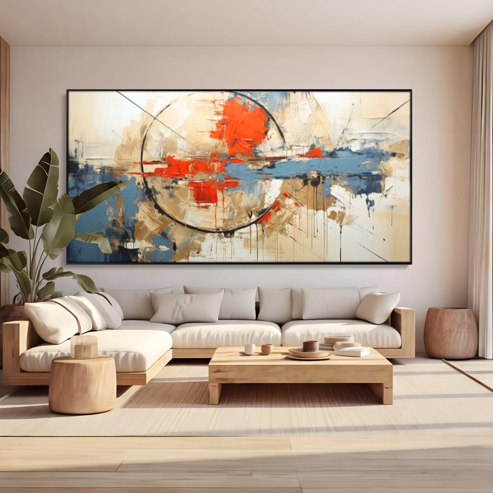 Leinwand Wandkunst Premium, LuxCanva® J1031, Atem der Erde, Erde atmet, Bruch, Landschaft, Wiederaufbau, Sonnenuntergang, Kollision, Wind, Feuer, Genesis, Wellen, Klippen, Wohnen, Schlafzimmer