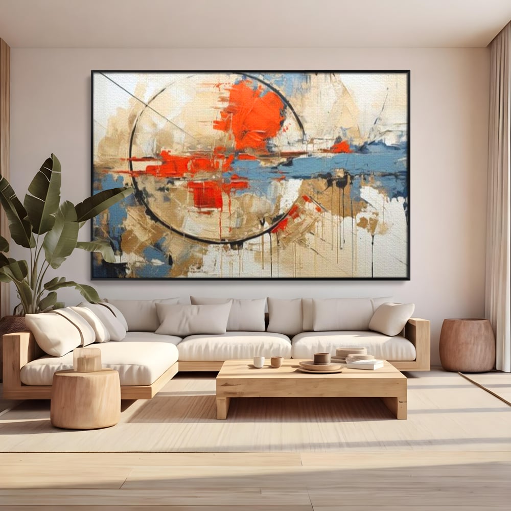 Leinwand Wandkunst Premium, LuxCanva® J1031, Atem der Erde, Erde atmet, Bruch, Landschaft, Wiederaufbau, Sonnenuntergang, Kollision, Wind, Feuer, Genesis, Wellen, Klippen, Wohnen, Schlafzimmer