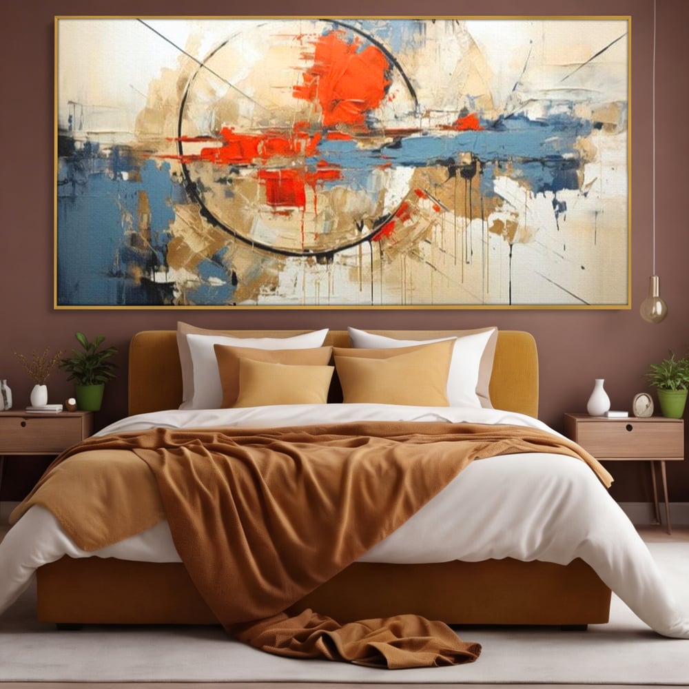 Leinwand Wandkunst Premium, LuxCanva® J1031, Atem der Erde, Erde atmet, Bruch, Landschaft, Wiederaufbau, Sonnenuntergang, Kollision, Wind, Feuer, Genesis, Wellen, Klippen, Wohnen, Schlafzimmer