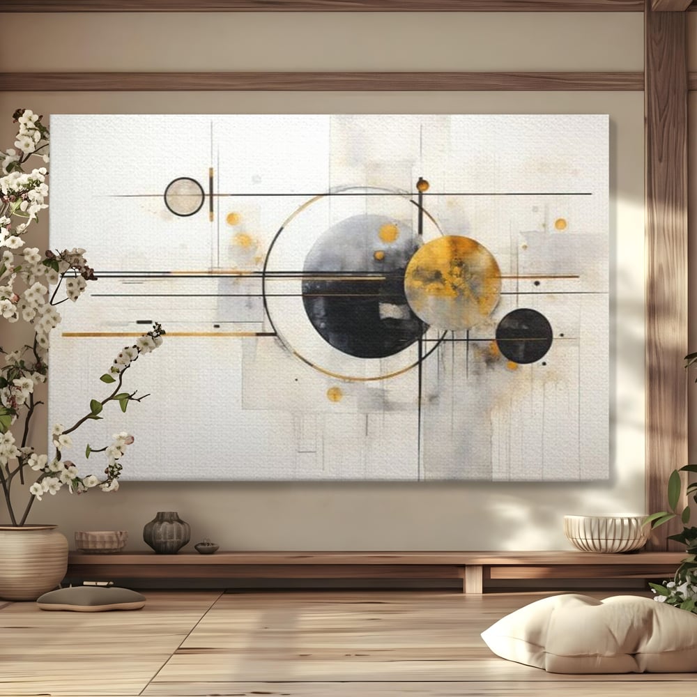 Tablou Canvas Premium, LuxCanva® J1032, Coregrafia Stelelor, Echilibru, Gravitatie, Orbite, Minimalism, Miscare, Cosmic, Fragmente, Traiectorii, Astral, Living, Dormitor