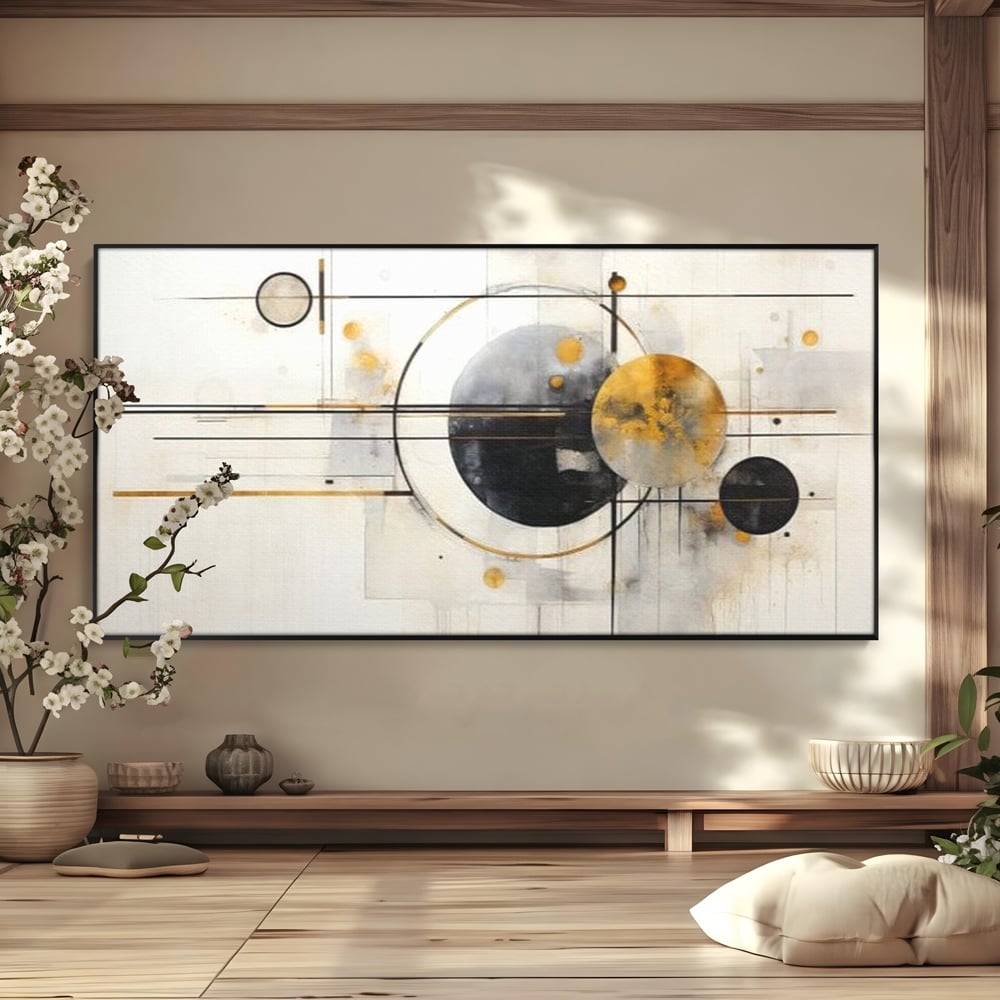 Tablou Canvas Premium, LuxCanva® J1032, Coregrafia Stelelor, Echilibru, Gravitatie, Orbite, Minimalism, Miscare, Cosmic, Fragmente, Traiectorii, Astral, Living, Dormitor