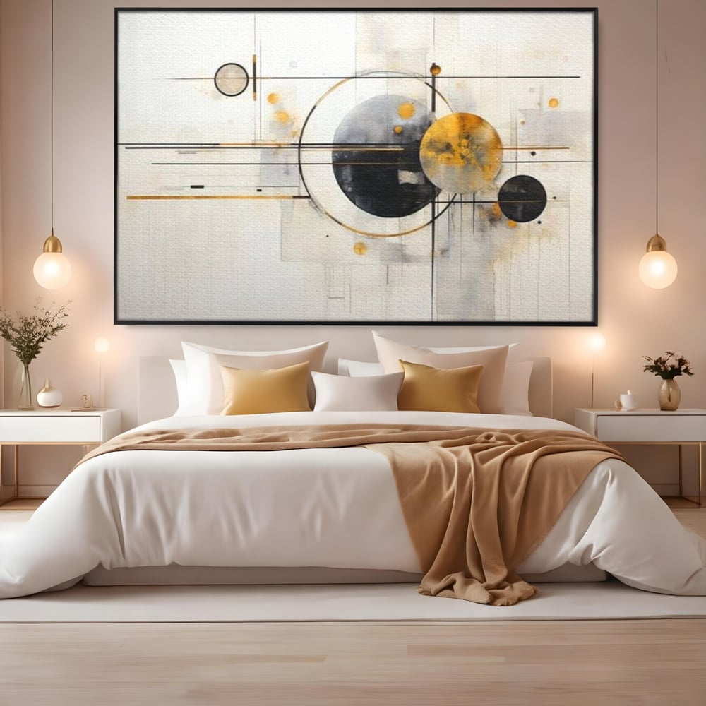 Tablou Canvas Premium, LuxCanva® J1032, Coregrafia Stelelor, Echilibru, Gravitatie, Orbite, Minimalism, Miscare, Cosmic, Fragmente, Traiectorii, Astral, Living, Dormitor