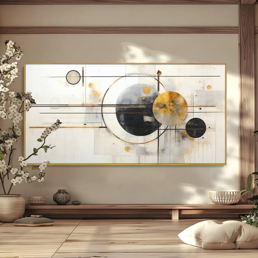 Tablou Canvas Premium, LuxCanva® J1032, Coregrafia Stelelor, Echilibru, Gravitatie, Orbite, Minimalism, Miscare, Cosmic, Fragmente, Traiectorii, Astral, Living, Dormitor