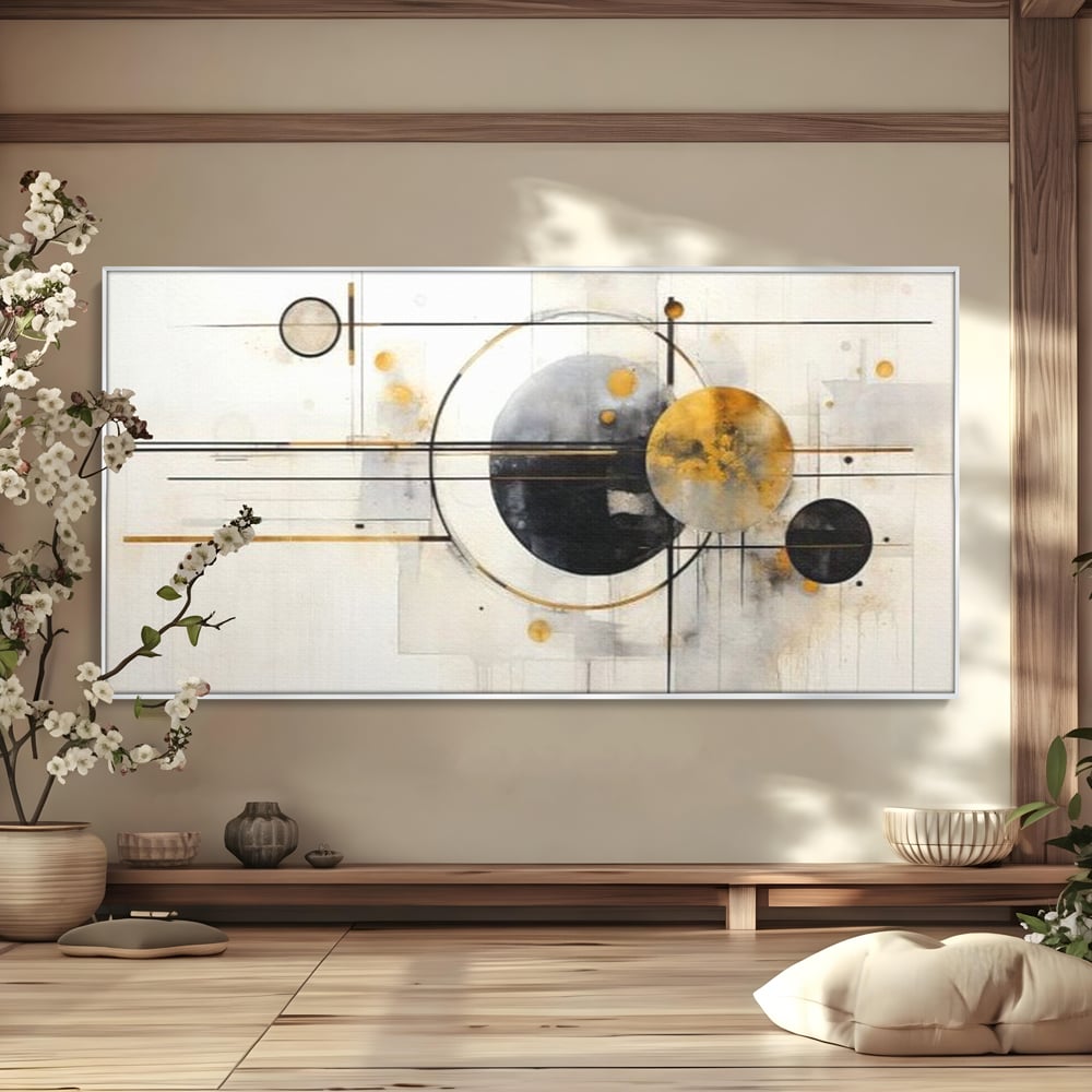 Tablou Canvas Premium, LuxCanva® J1032, Coregrafia Stelelor, Echilibru, Gravitatie, Orbite, Minimalism, Miscare, Cosmic, Fragmente, Traiectorii, Astral, Living, Dormitor