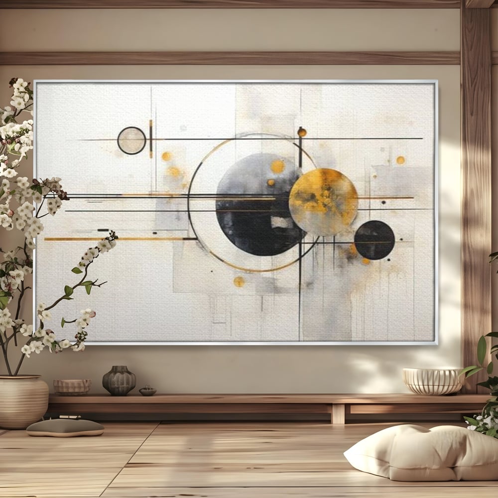 Tablou Canvas Premium, LuxCanva® J1032, Coregrafia Stelelor, Echilibru, Gravitatie, Orbite, Minimalism, Miscare, Cosmic, Fragmente, Traiectorii, Astral, Living, Dormitor