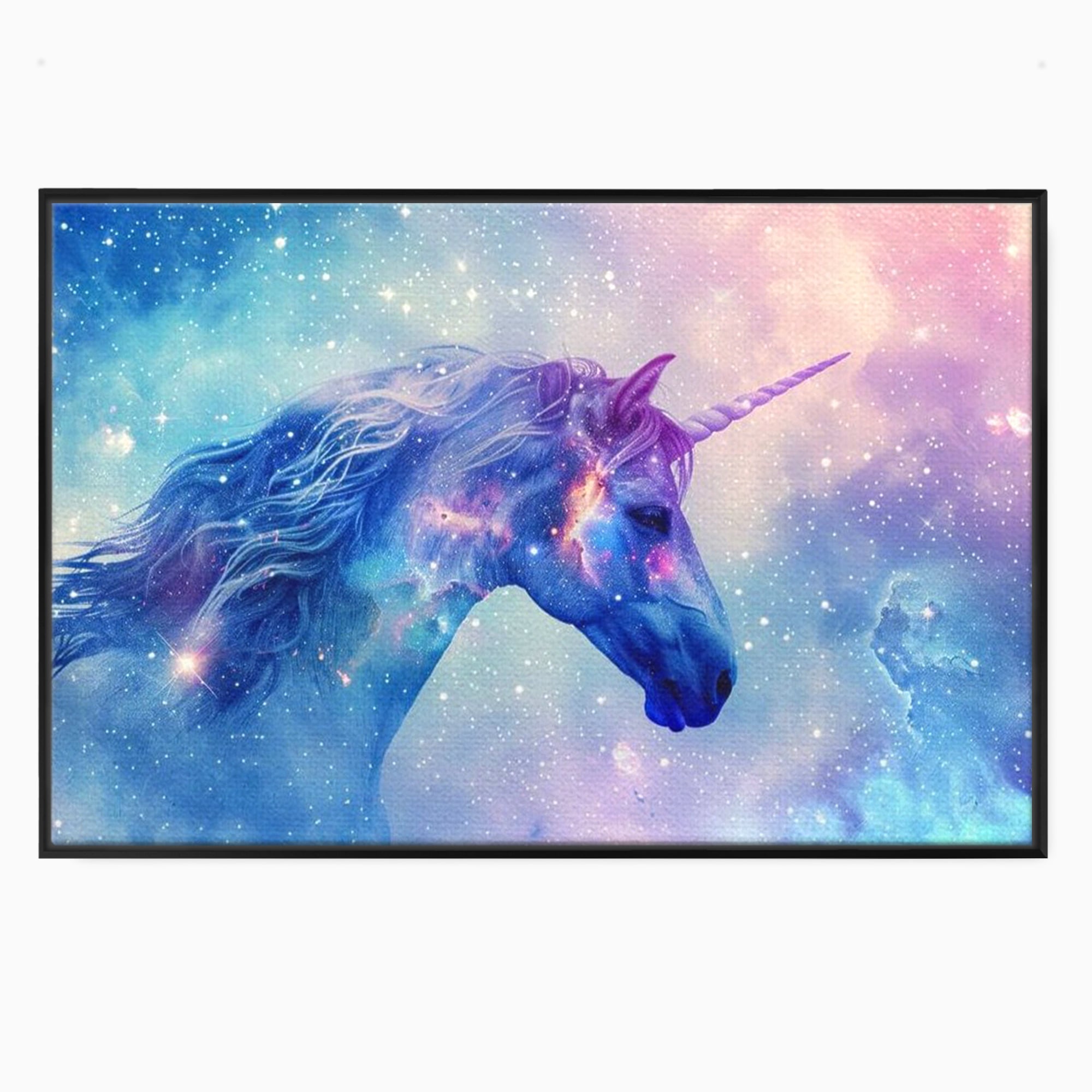 Tablou Canvas Premium, LuxCanva® K1003, Unicornul din Galaxie, Cer, Stele, Cosmic, Vise, Univers, Constelatii, Fantezie, Feeric, Creatura, Fantastica, Mitic, Camera Copii