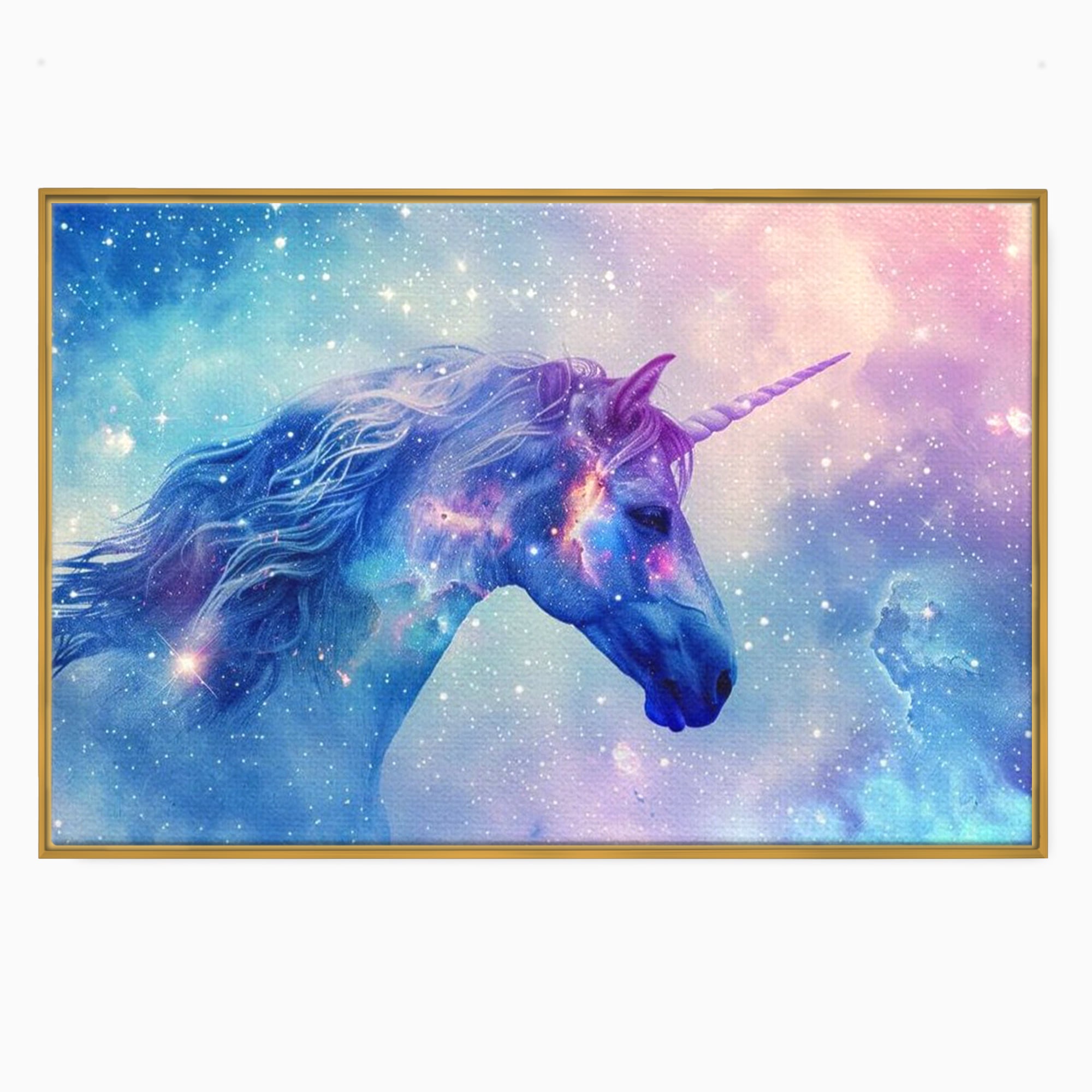 Tablou Canvas Premium, LuxCanva® K1003, Unicornul din Galaxie, Cer, Stele, Cosmic, Vise, Univers, Constelatii, Fantezie, Feeric, Creatura, Fantastica, Mitic, Camera Copii