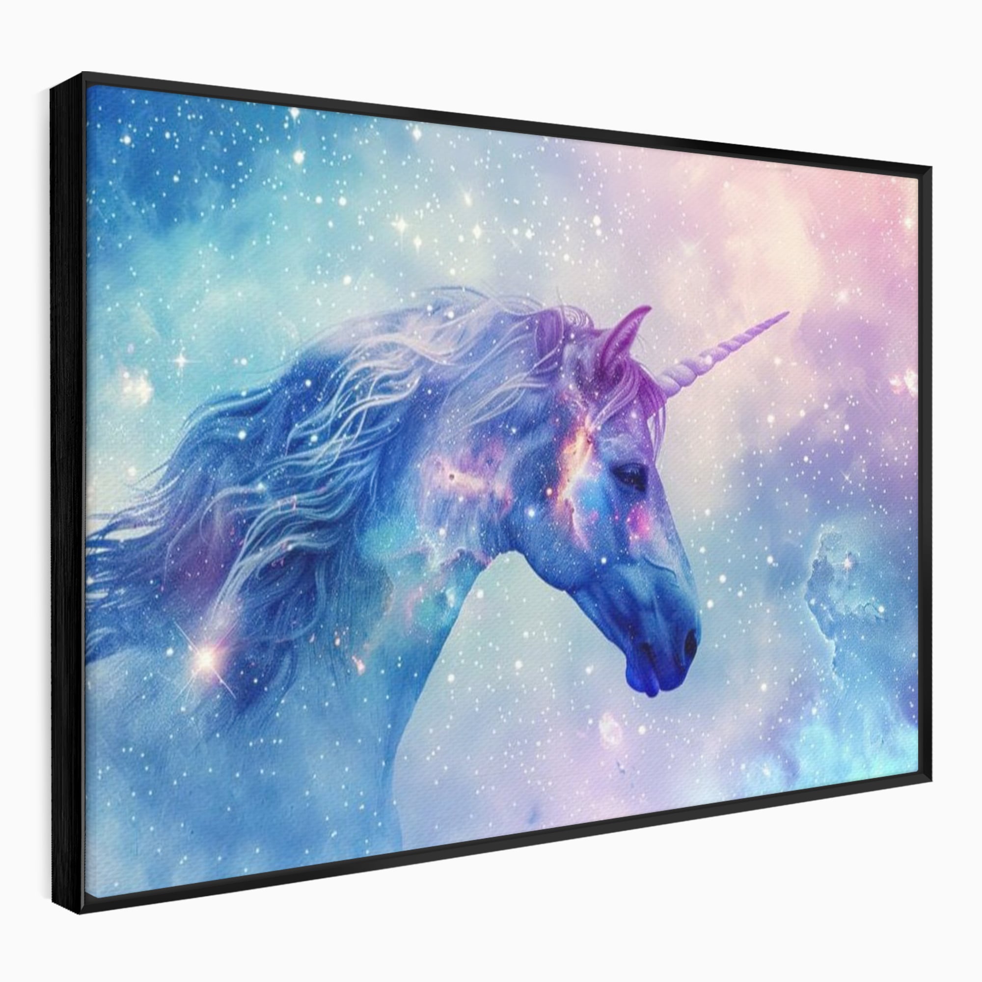 Tablou Canvas Premium, LuxCanva® K1003, Unicornul din Galaxie, Cer, Stele, Cosmic, Vise, Univers, Constelatii, Fantezie, Feeric, Creatura, Fantastica, Mitic, Camera Copii