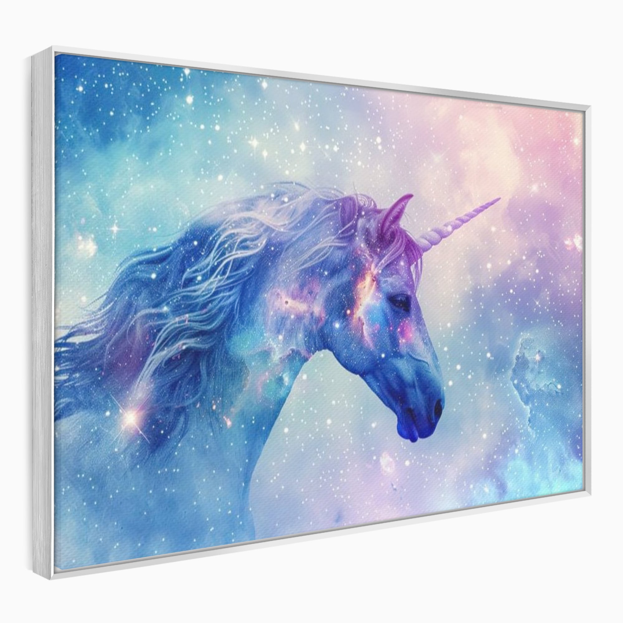 Tablou Canvas Premium, LuxCanva® K1003, Unicornul din Galaxie, Cer, Stele, Cosmic, Vise, Univers, Constelatii, Fantezie, Feeric, Creatura, Fantastica, Mitic, Camera Copii
