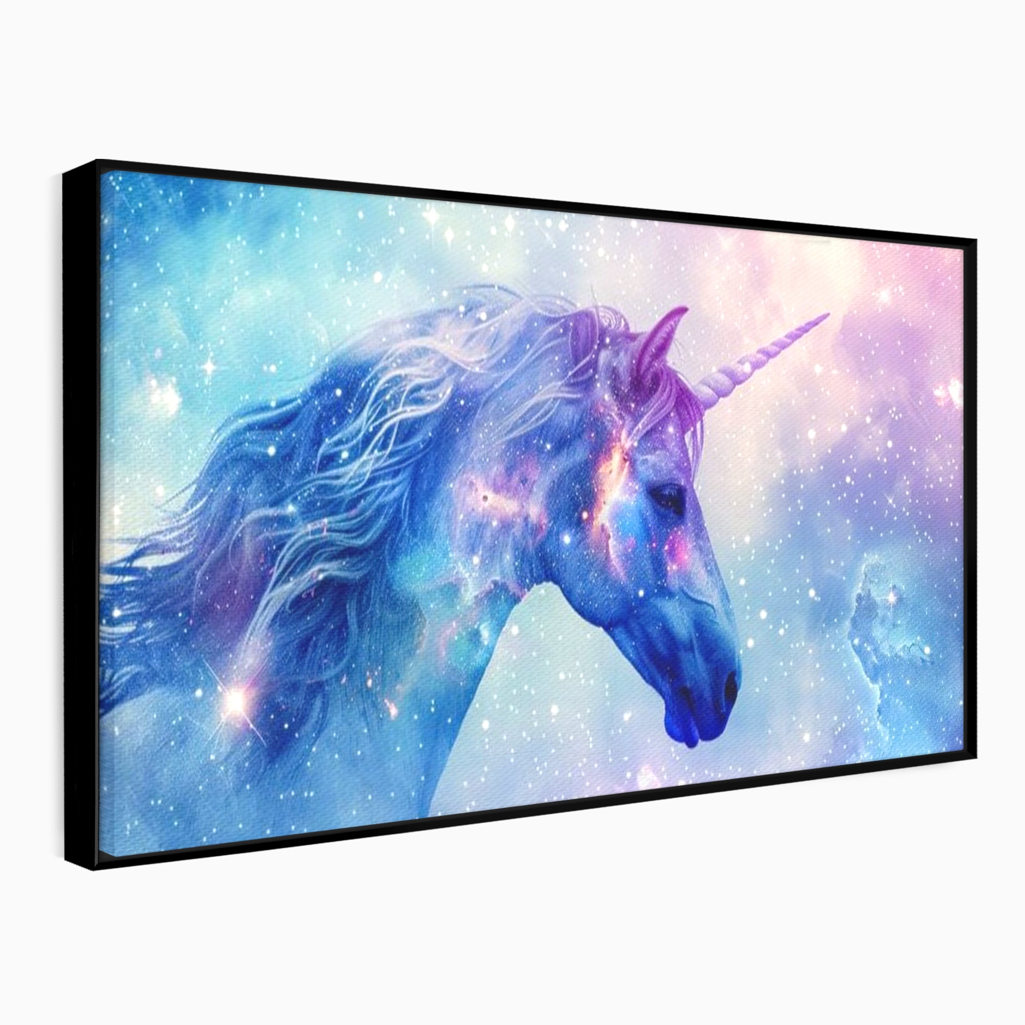 Tablou Canvas Premium, LuxCanva® K1003, Unicornul din Galaxie, Cer, Stele, Cosmic, Vise, Univers, Constelatii, Fantezie, Feeric, Creatura, Fantastica, Mitic, Camera Copii
