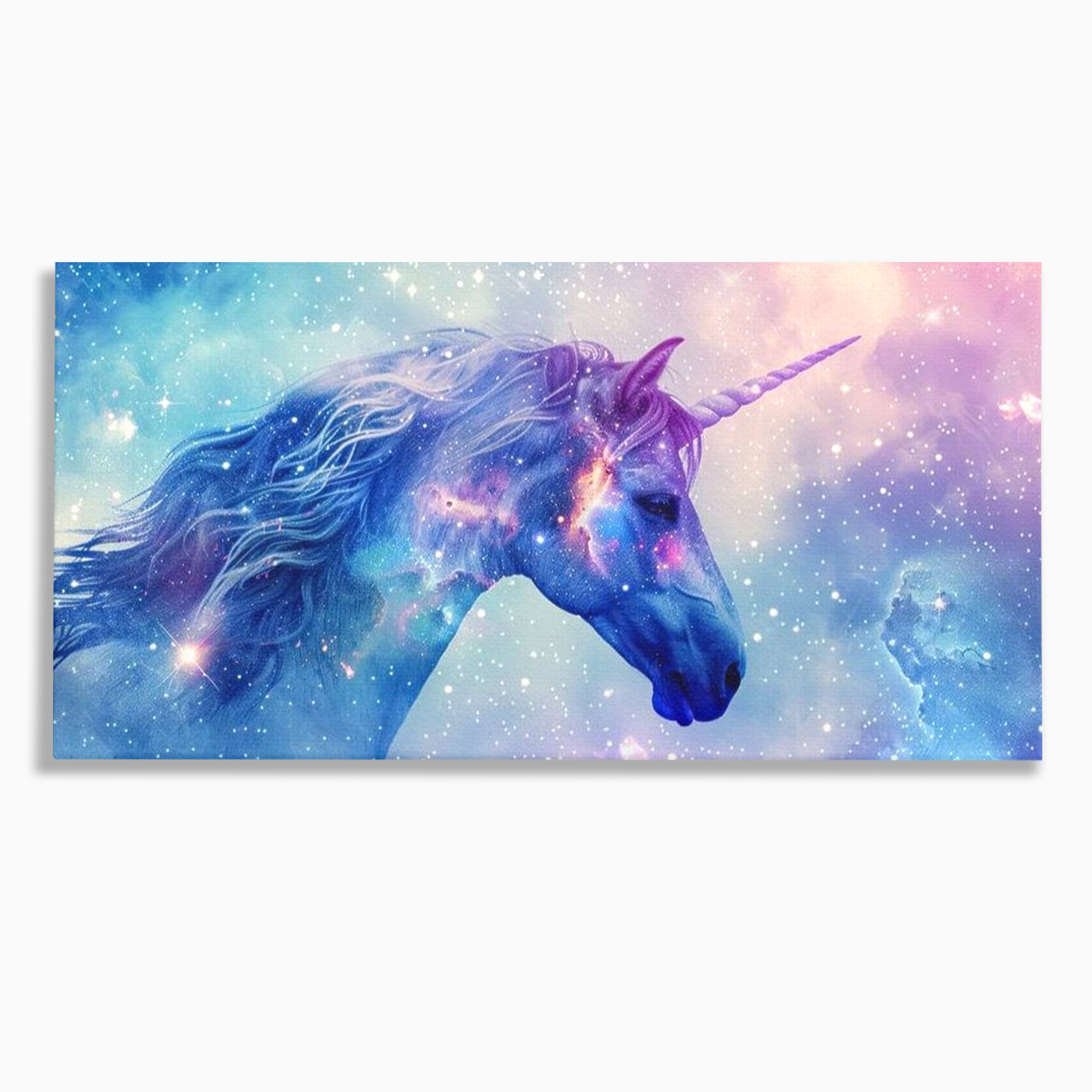 Tablou Canvas Premium, LuxCanva® K1003, Unicornul din Galaxie, Cer, Stele, Cosmic, Vise, Univers, Constelatii, Fantezie, Feeric, Creatura, Fantastica, Mitic, Camera Copii