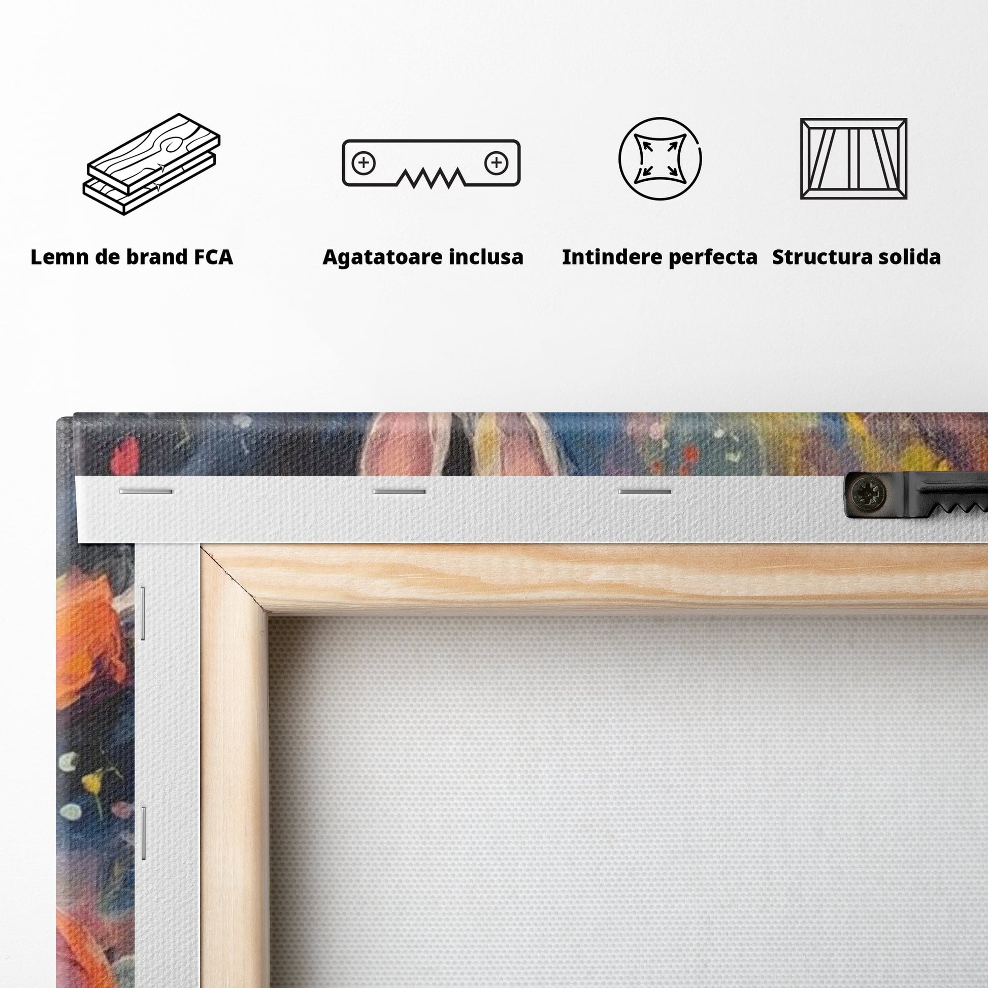 Tablou Canvas Premium, LuxCanva® K1004, Iepurasul Curajos, Dansator, Aventura, Colorat, Magician, Blanita, Saritura, Simpatic, Veselie, Miscare, Fermecat, Camera Copii