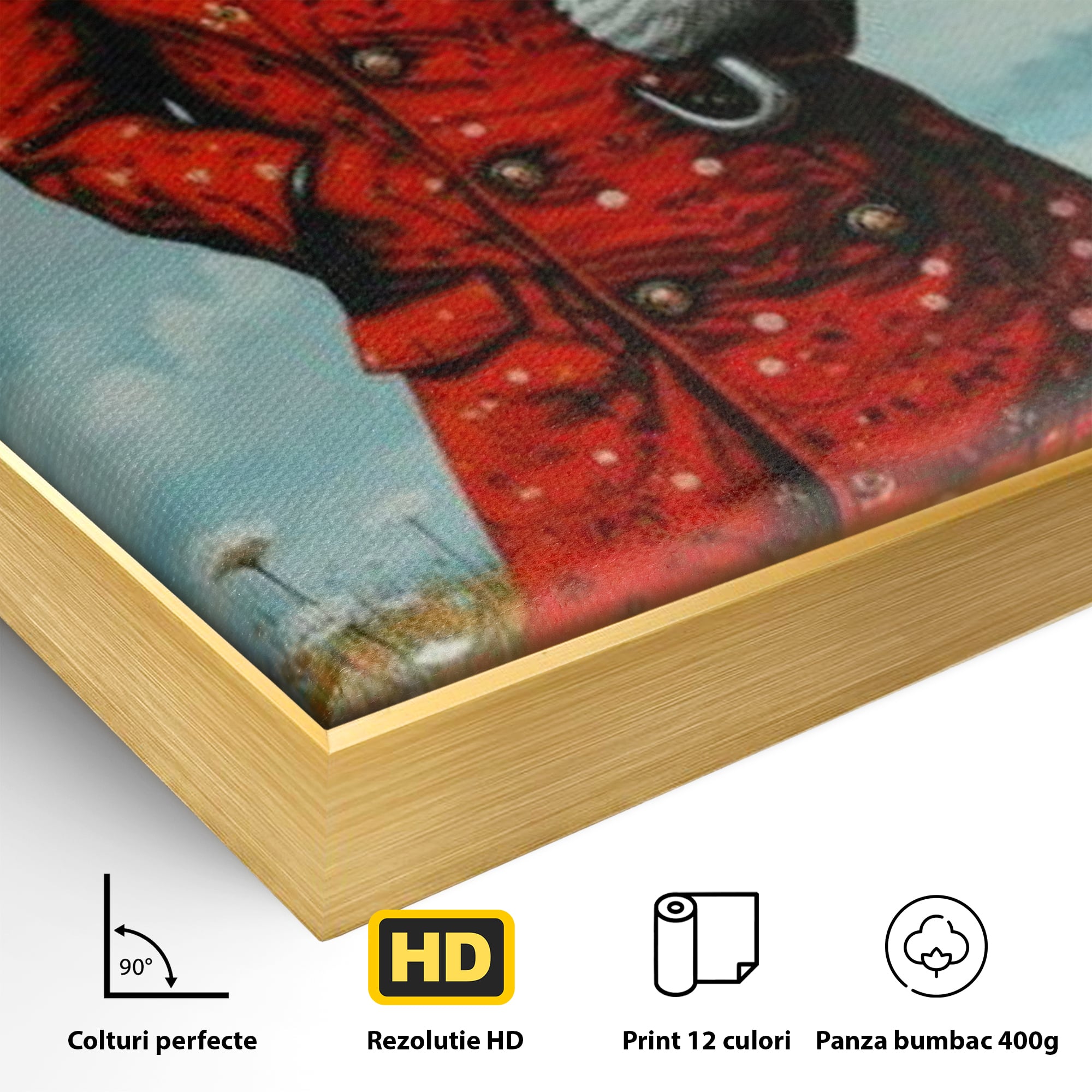 Leinwand Wandkunst Leinwand Wandkunst Premium, LuxCanva® K1005, Herr Hase und Schmetterlinge, Fahrt, Regen, Rot, Regenschirm, Regenschirm, Blumen, Eleganz, Mantel, Knöpfe, Märchen, Märchen, Animiert, Kinderzimmer
