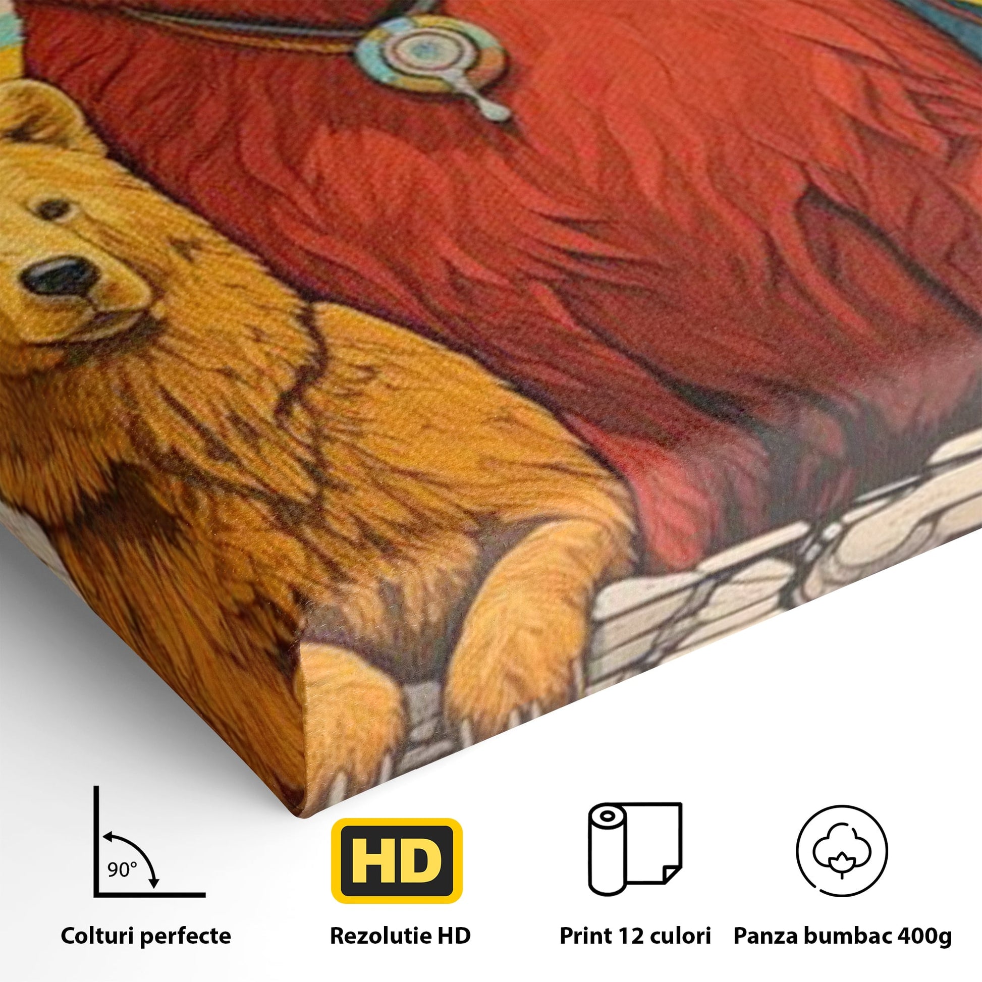 Leinwand Wandbilder Canvas Premium, LuxCanva® K1008, Bären Champions, Medaillen, Verein, Einstellung, Team, Helden, Freundschaft, Wettbewerb, Gewinner, Mut, Tiere, Geschichte, Geschichte, Team, Kinderzimmer