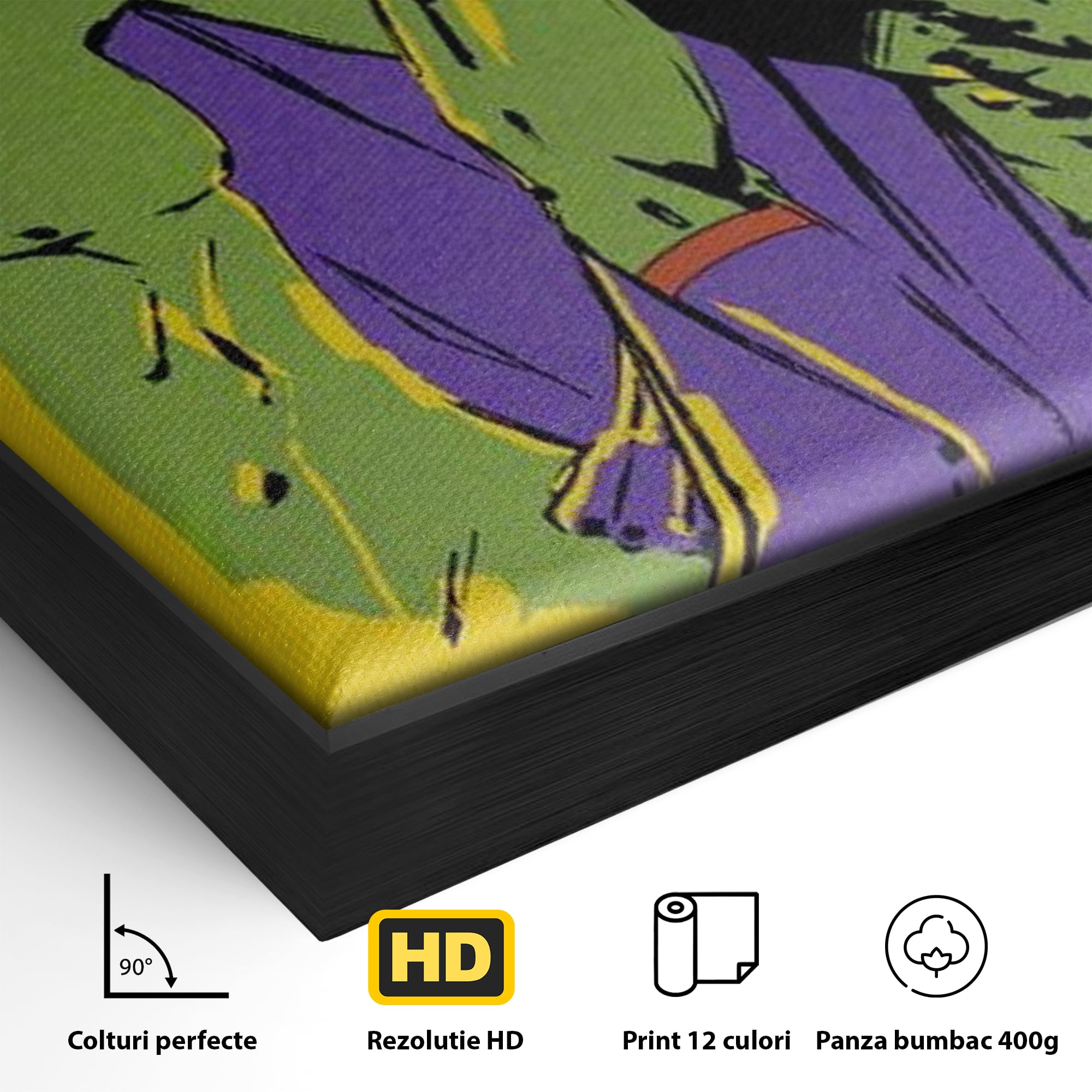 Tablou Canvas Premium, LuxCanva® K1013, Eroii Din Povesti, Duo, Misiune, Curaj, Gardieni, Galaxie, Eroi, Fantastici, Scut, Galben, Supereroi, Benzi, Desenate, Camera Copii