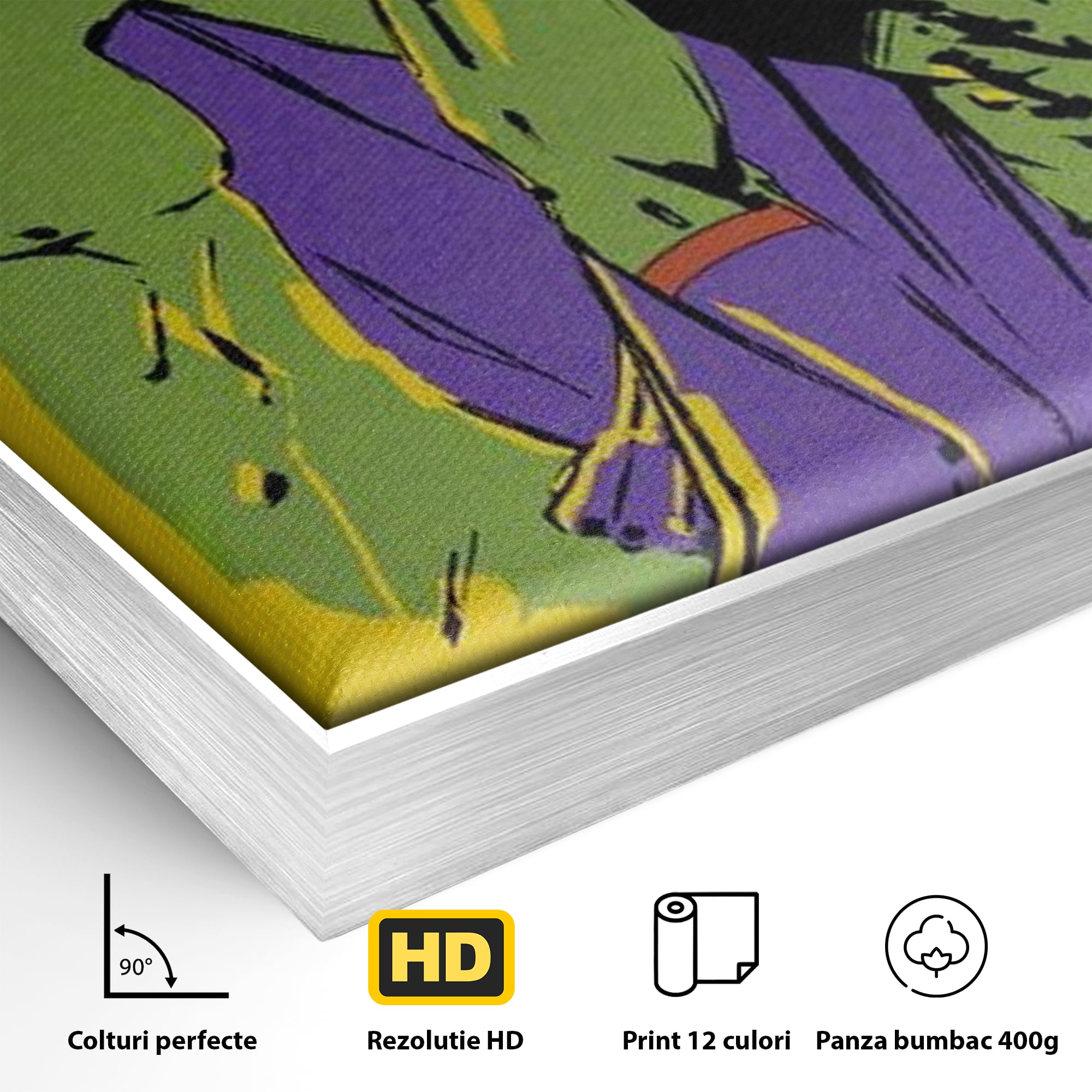Tablou Canvas Premium, LuxCanva® K1013, Eroii Din Povesti, Duo, Misiune, Curaj, Gardieni, Galaxie, Eroi, Fantastici, Scut, Galben, Supereroi, Benzi, Desenate, Camera Copii