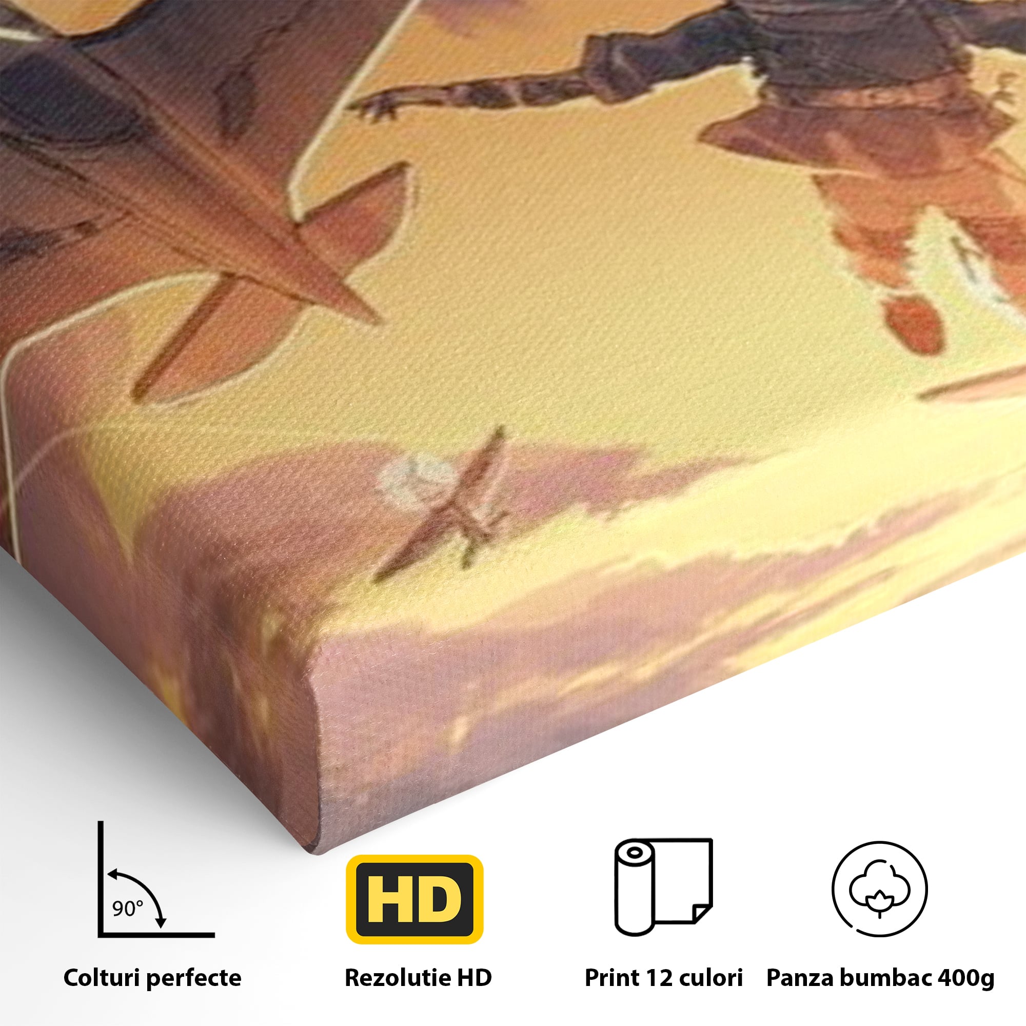 Tablou Canvas Premium, LuxCanva® K1019, Micul Aviator, Zbor, Vise, Nori, Cer, Copil, Escadrila, Soare, Stele, Avioane, Aventura, Curaj, Erou, Aerian, Cinematic, Aviatie, Camera Copii