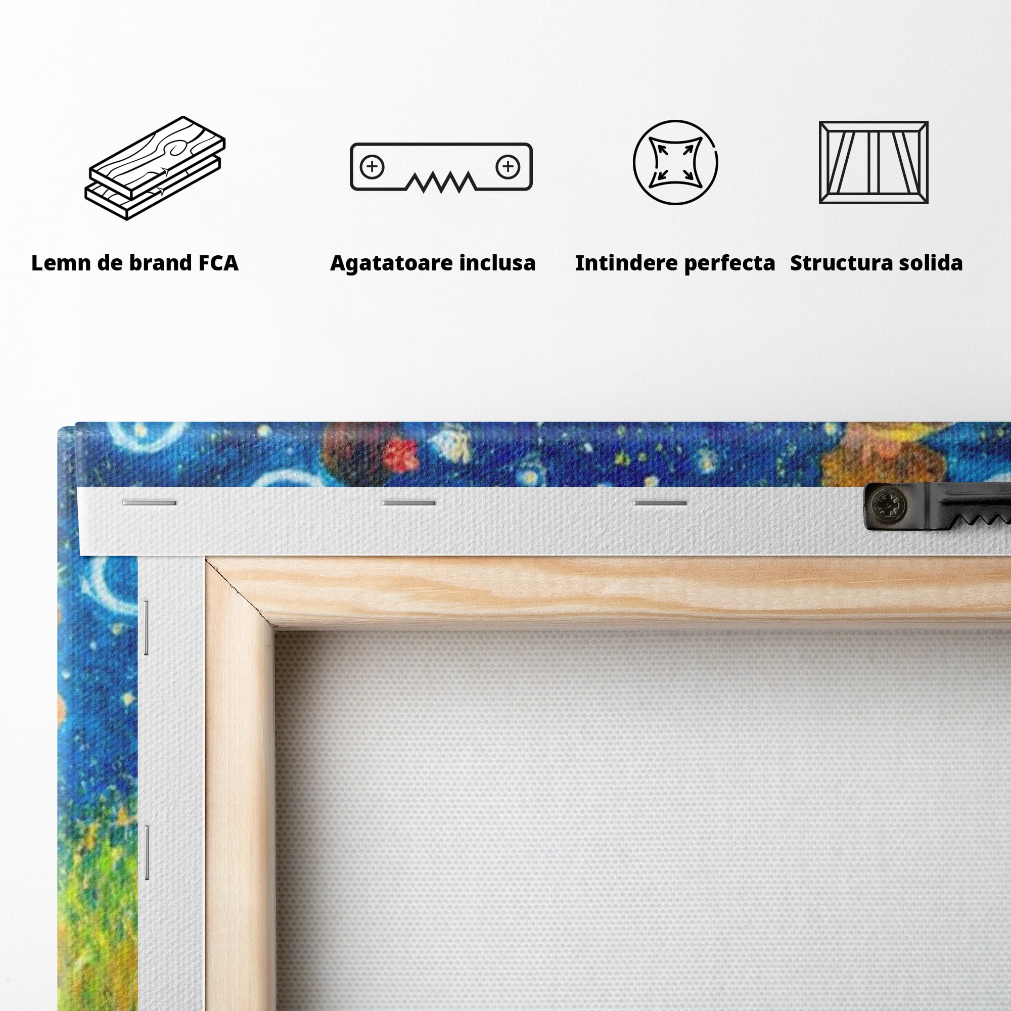 Tablou Canvas Premium, LuxCanva® K1020, Familia Impreuna, Mama, Tata, Copil, Cer, Pasi, Plimbare, Timp, Infinit, Iubire, Vesnicie, Inimi, Calatorie, Armonie, Emotie, Iubitor, Camera Copii