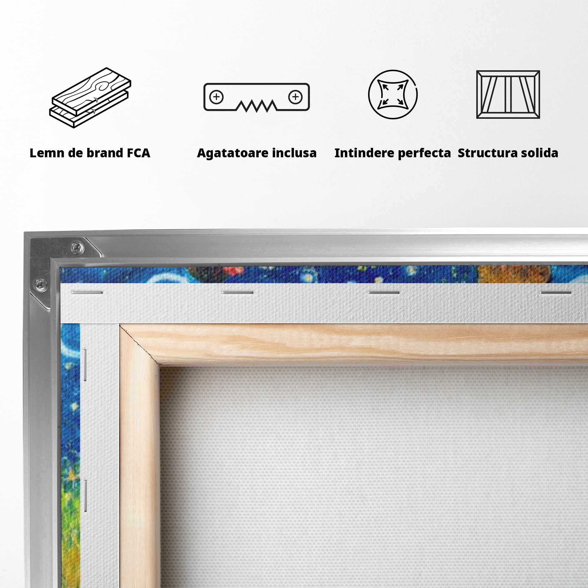 Tablou Canvas Premium, LuxCanva® K1020, Familia Impreuna, Mama, Tata, Copil, Cer, Pasi, Plimbare, Timp, Infinit, Iubire, Vesnicie, Inimi, Calatorie, Armonie, Emotie, Iubitor, Camera Copii
