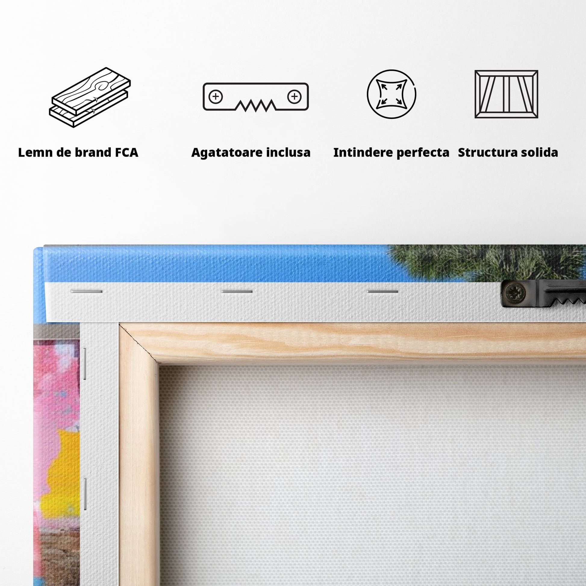 Tablou Canvas Premium, LuxCanva® K1025, Un Panda Cool, Urban, Afis, Colorat, Pop Art, Graffiti, Atitudine, Relaxare, Funcky, Ochelari de Soare, Cool, Artistic, Gradinita, Camera Copii
