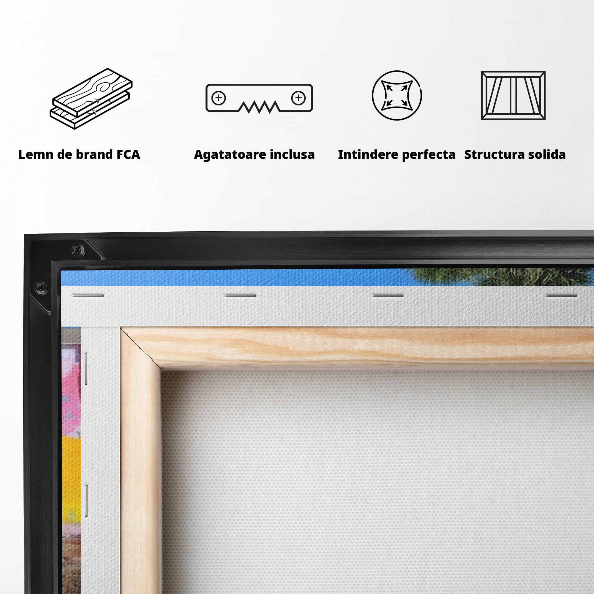 Tablou Canvas Premium, LuxCanva® K1025, Un Panda Cool, Urban, Afis, Colorat, Pop Art, Graffiti, Atitudine, Relaxare, Funcky, Ochelari de Soare, Cool, Artistic, Gradinita, Camera Copii