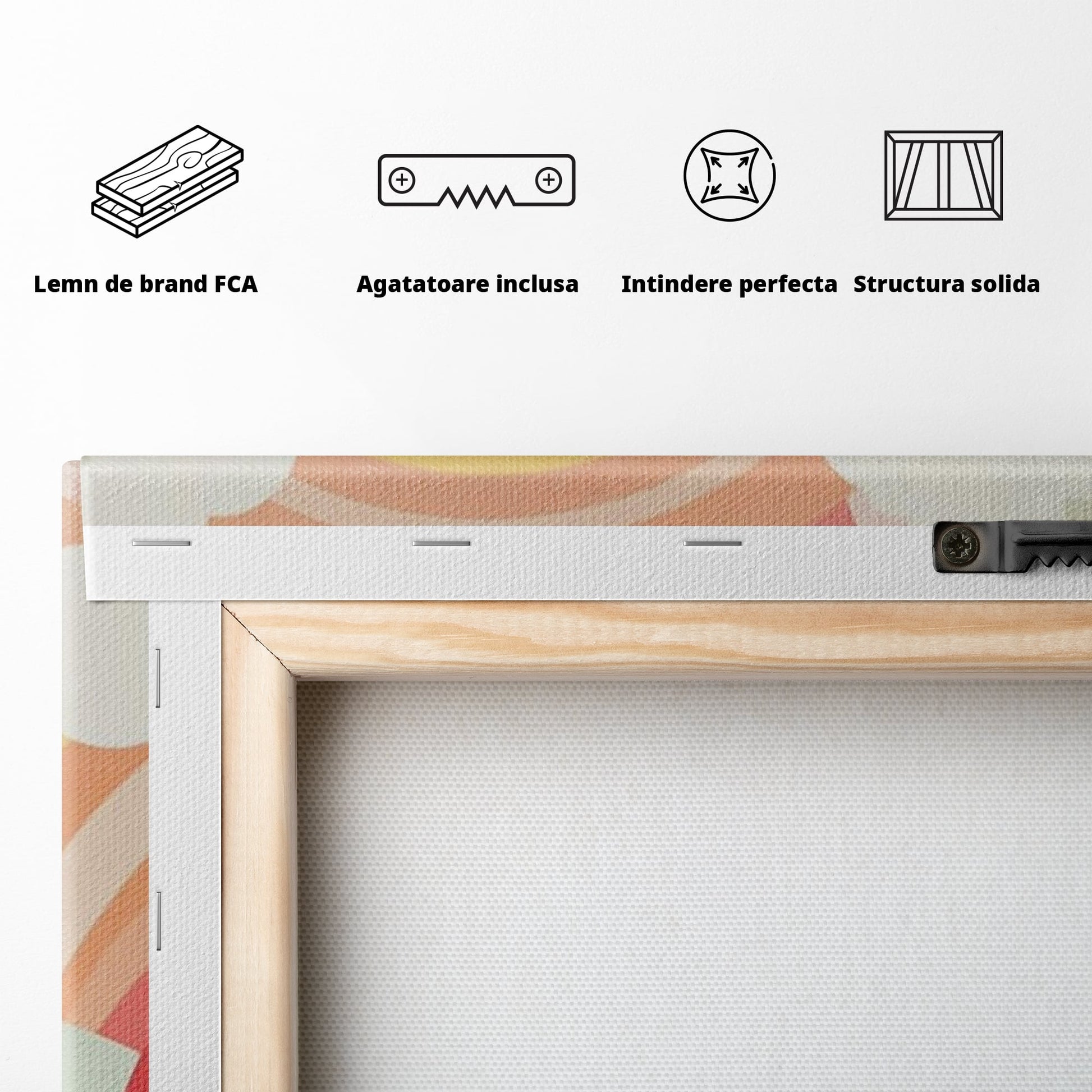 Leinwand Wandkunst Canvas Premium, LuxCanva® K1034, Himmel Lächeln, Pastell, Regenbogen, Wolken, Wolken, Wolken, Energie, Weichheit, Atmosphäre, Kindheit, Himmel, Geschichte, Optimismus, Glück, Kinderzimmer, Schlafzimmer