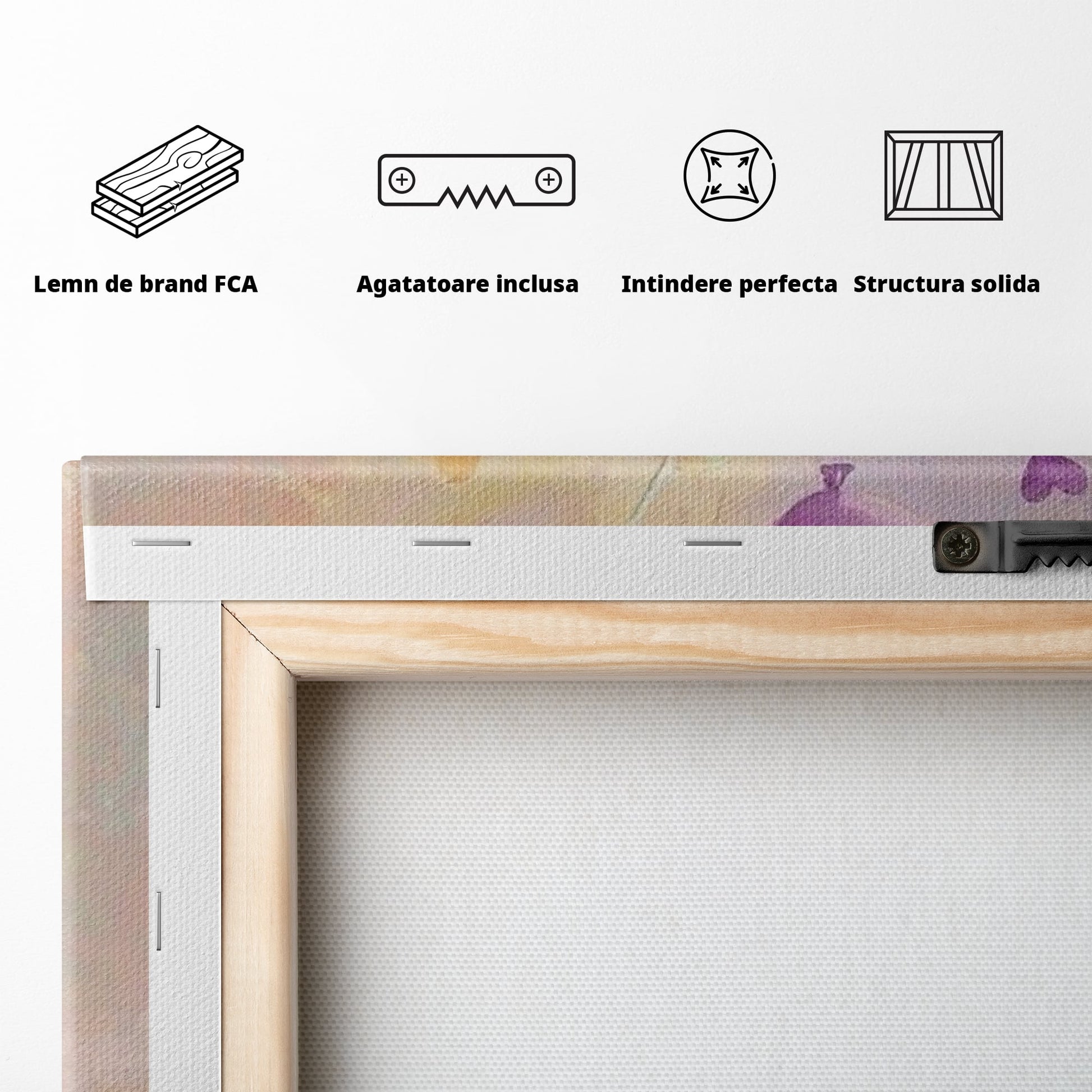 Tablou Canvas Premium, LuxCanva® K1039, Elefantelul Visator, Emotie, Zbor, Inimi, Baloane, Bucurie, Vant, Fericire, Micut, Pui, Iubire, Gingasie, Dulce, Pastel, Magie, Camera Copil, Dormitor