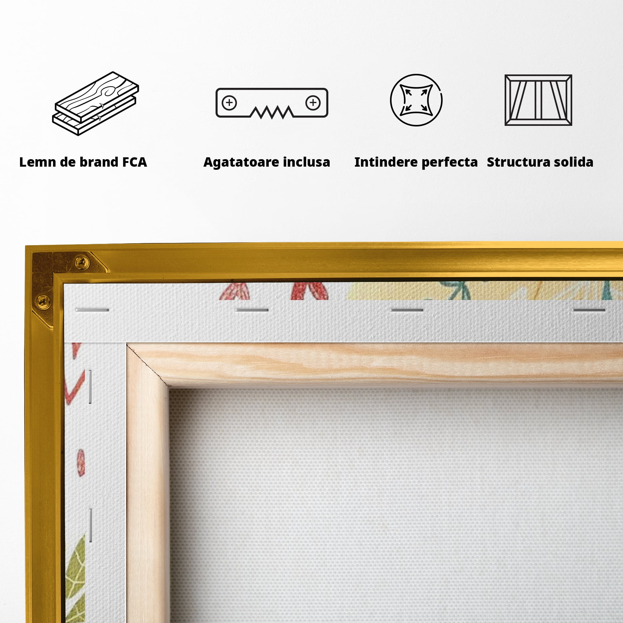 Tablou Canvas Premium, LuxCanva® K1043, Zambet din Carapace, Testoasa, Broasca, Gradina, Aventura, Soare, Curaj, Plimbare, Inimi, Flori, Copilaresc, Natura, Colorat, Camera Copil, Dormitor