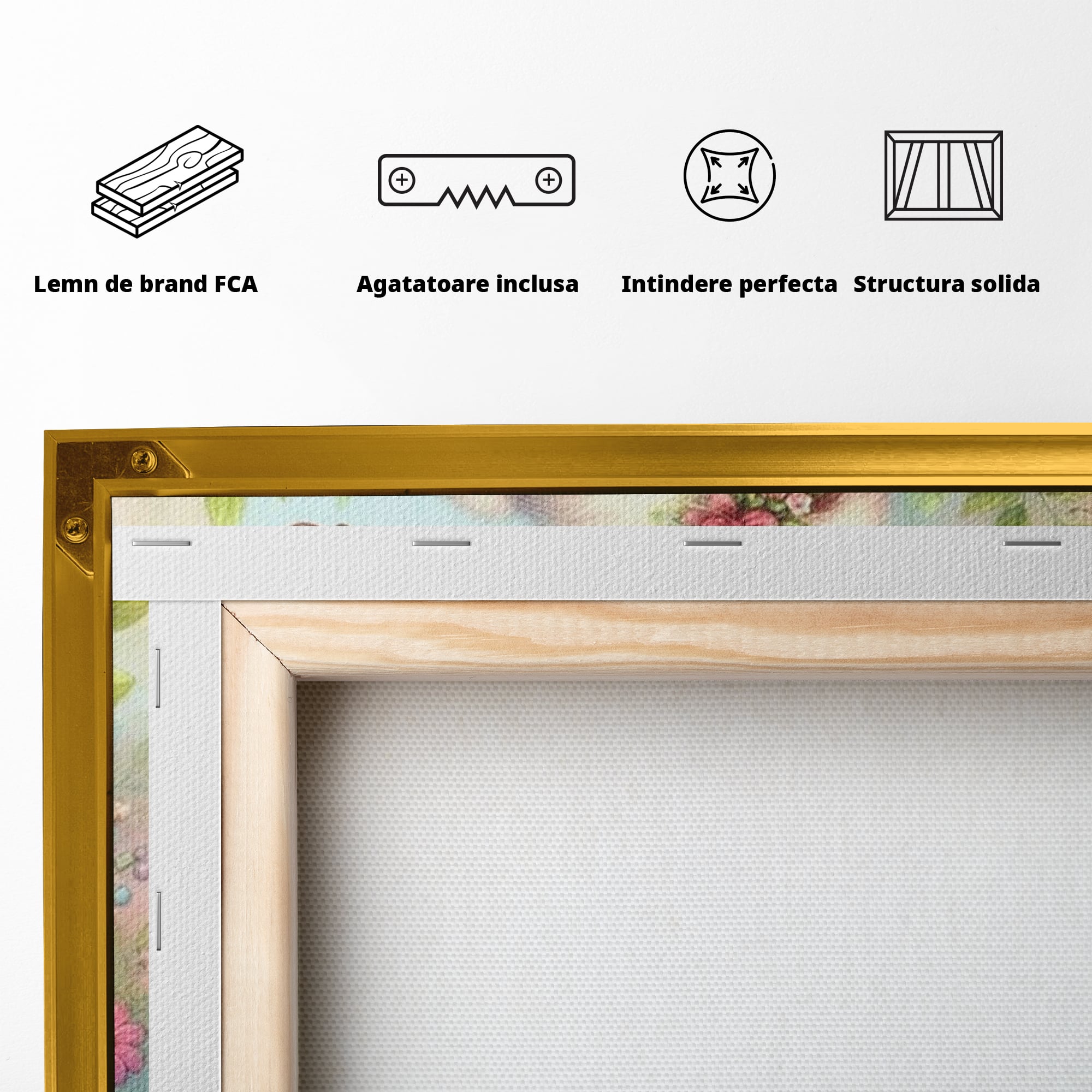 Tablou Canvas Premium, LuxCanva® K1048, Ursuletul Povestitor, Carte, Flori, Trunchi, Copac, Fluturasi, Lectura, Poveste, Fermecat, Magie, Padure, Atmosfera, Liniste, Camera Copil, Dormitor