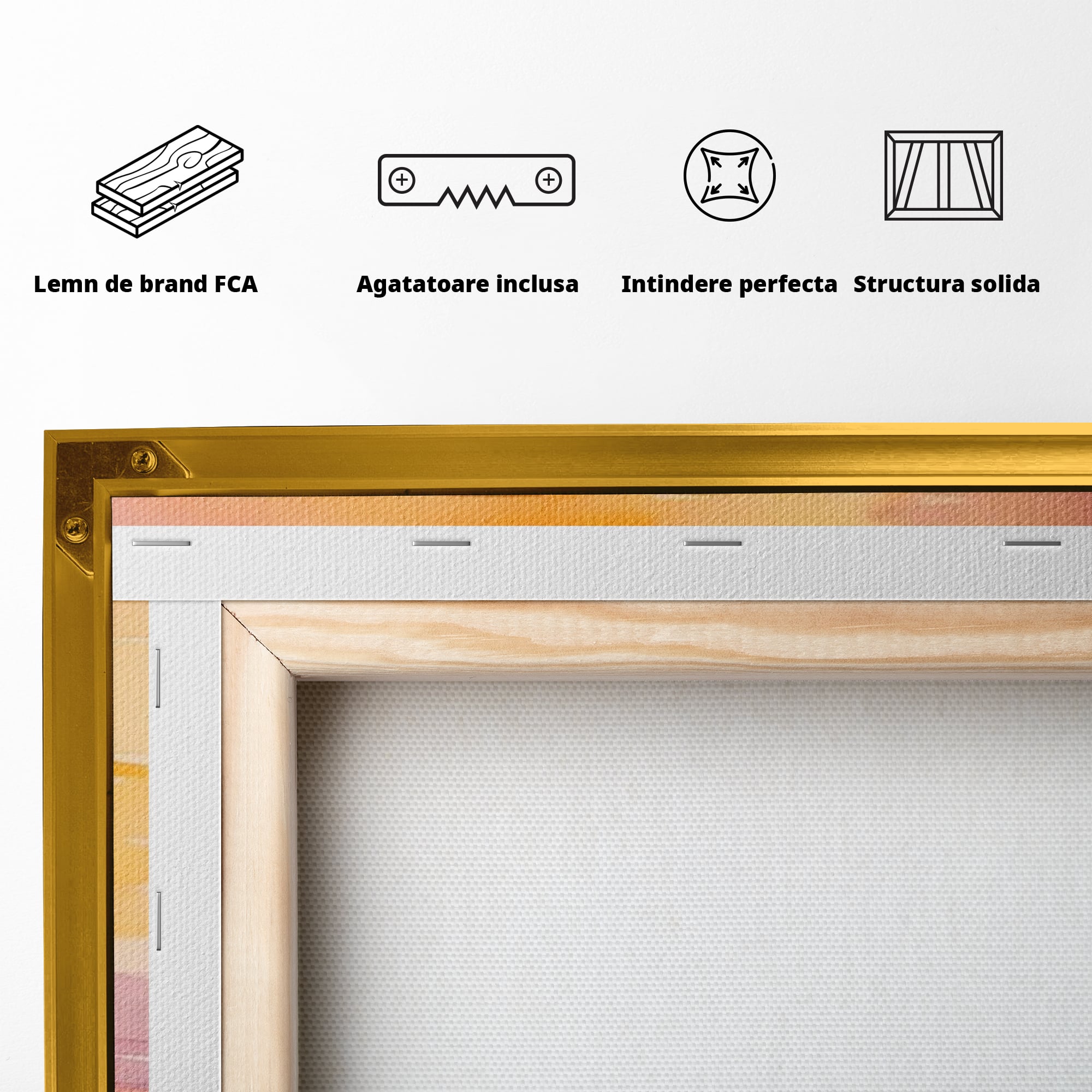 Tablou Canvas Premium, LuxCanva® K1050, Elefantelul de la Apus, Seara, Calda, Savana, Vise, Soare, Zambet, Urechi, Inima, Blanda, Portocaliu, Liliac, Acuarela, Camera Copil, Dormitor