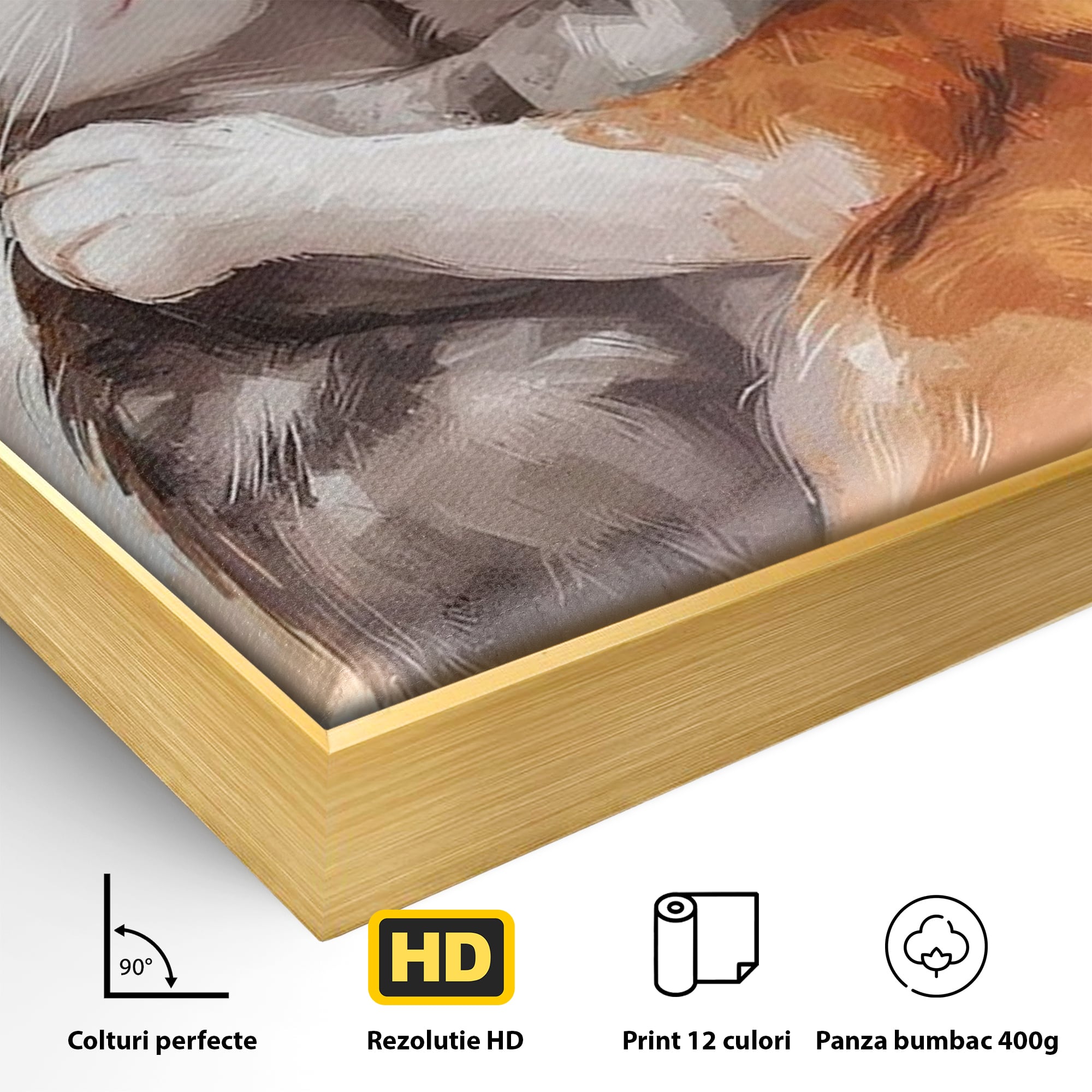 Tablou Canvas Premium, LuxCanva® K1055, Prietenie Pufoasa, Pisicute, Iubire, Inimioare, Imbratisare, Copilarie, Dragalas, Camera Copil, Dormitor