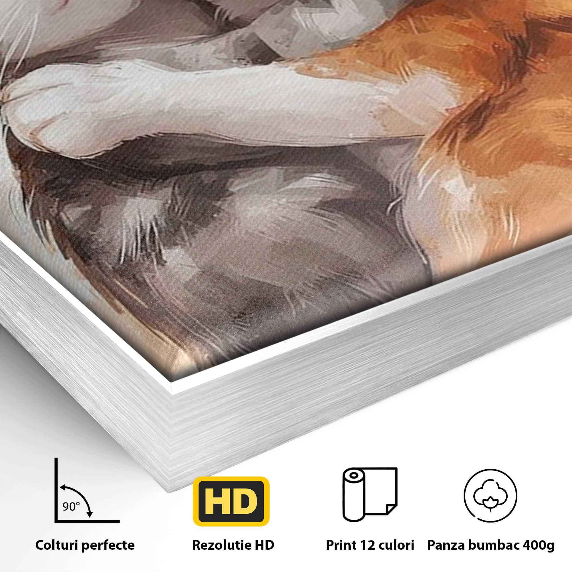 Tablou Canvas Premium, LuxCanva® K1055, Prietenie Pufoasa, Pisicute, Iubire, Inimioare, Imbratisare, Copilarie, Dragalas, Camera Copil, Dormitor